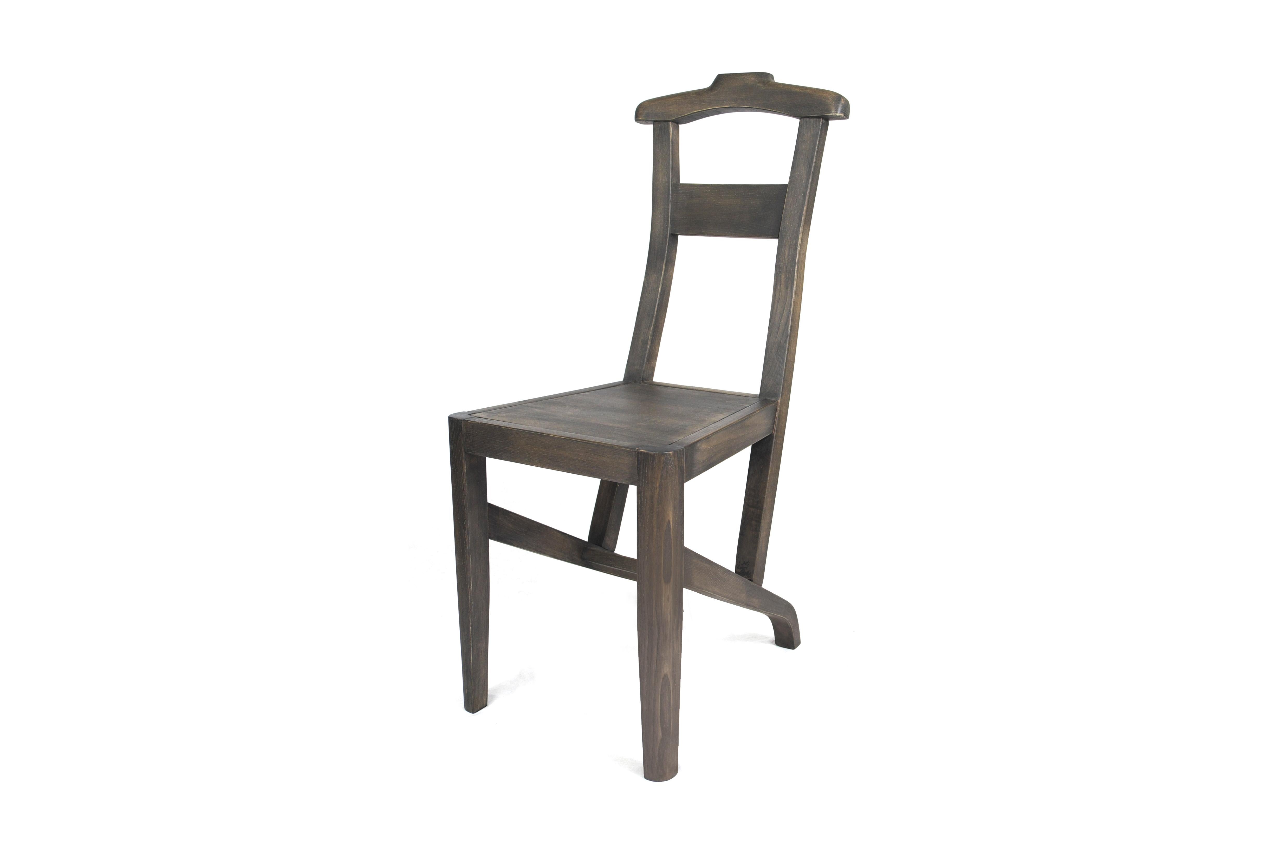 Italian Potentino - chestnut dining chair, designed by Nigel Coates For Sale