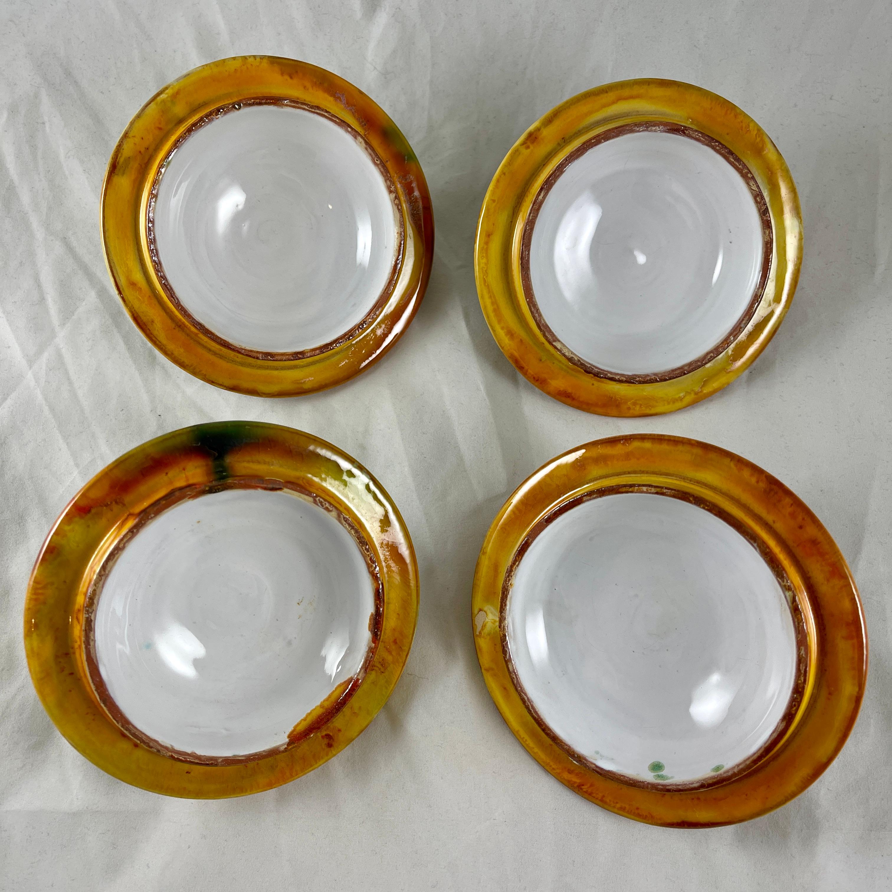 Poterie De Bavent French Pottery Covered Terrines with Under-Plates, Set of Four For Sale 10