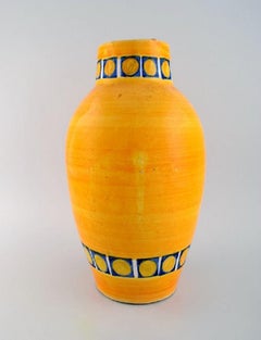 Poterie Serghini, Morocco, Large Unique Vase in Hand-Painted Glazed Stoneware