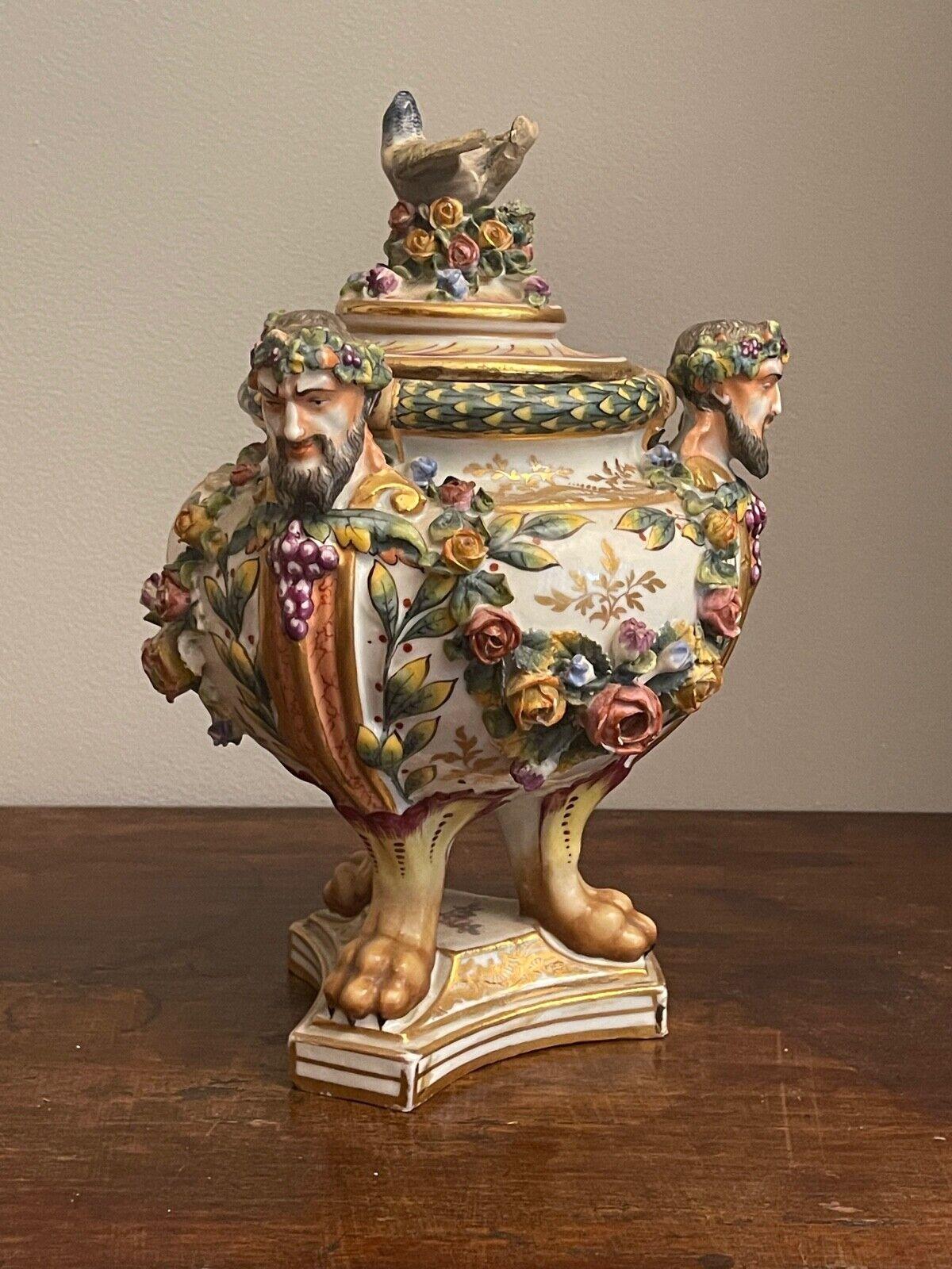 Rococo Potiche in Ceramic, 19th Century For Sale