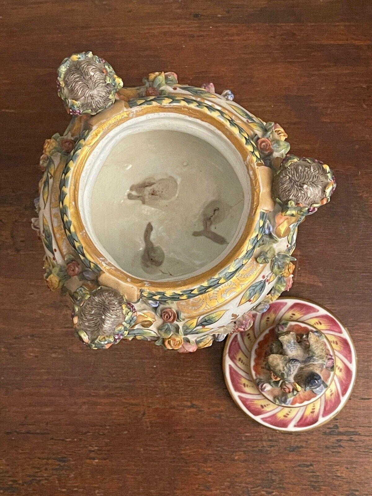 Potiche aus Keramik, 19. Jahrhundert im Zustand „Hervorragend“ im Angebot in Monza, IT