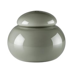 Potiche Jar in Grey Opal Blown Glass by Venini