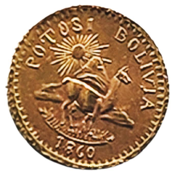 Important Potosi medal Gold Bolivia 1860s

This beautiful coin/medal has a trutly important history behind it, 
all about the Cerro rico in Potosi Bolivia in 1860 years, and it is excellent for coins and medals collectors!

Measurements

0.9