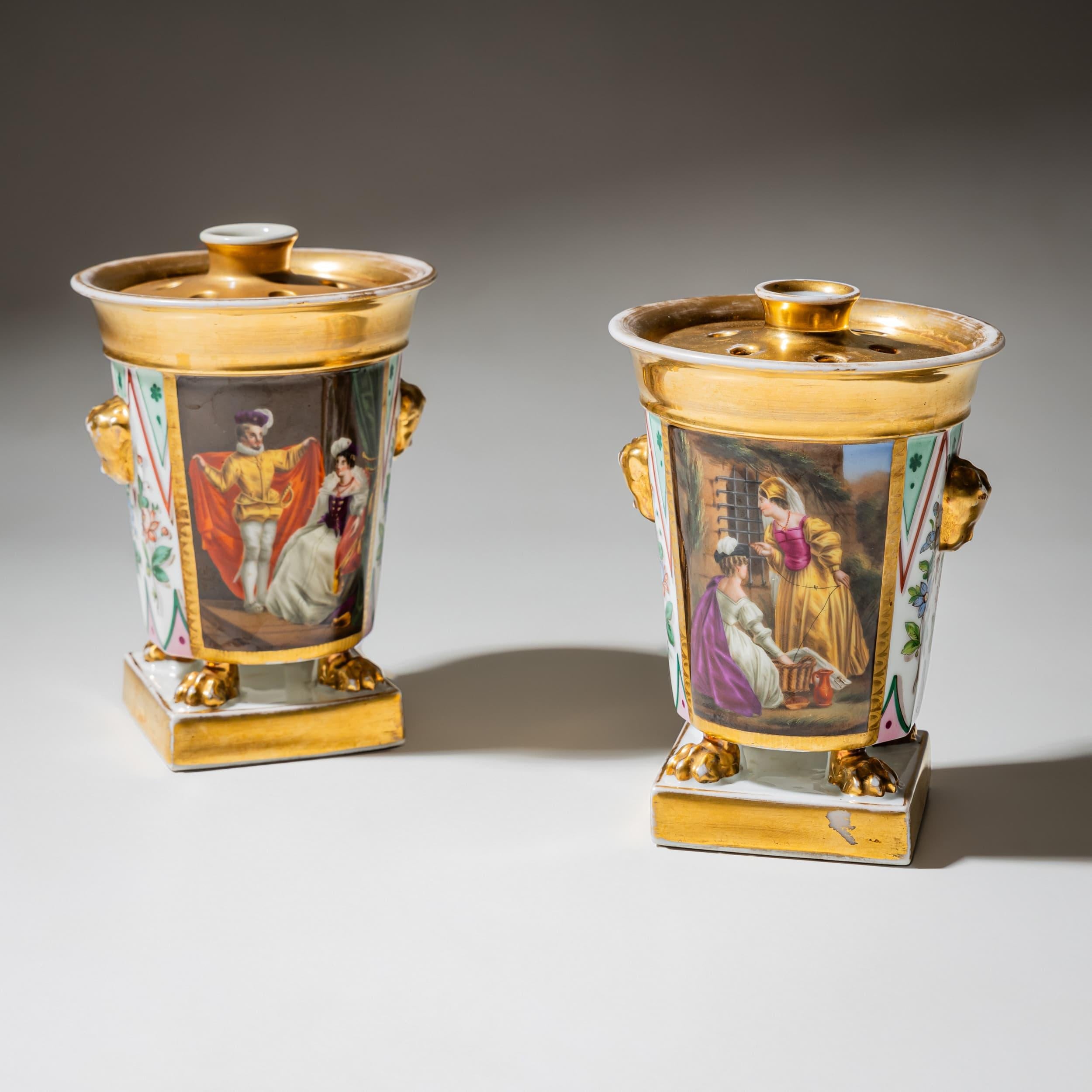 Potpourri Vases, Paris, Late 19th Century In Good Condition For Sale In Greding, DE