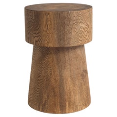 Potro-Hocker – Moderner, gedrechselter Hocker aus massivem Amapa-Holz aus Mexiko