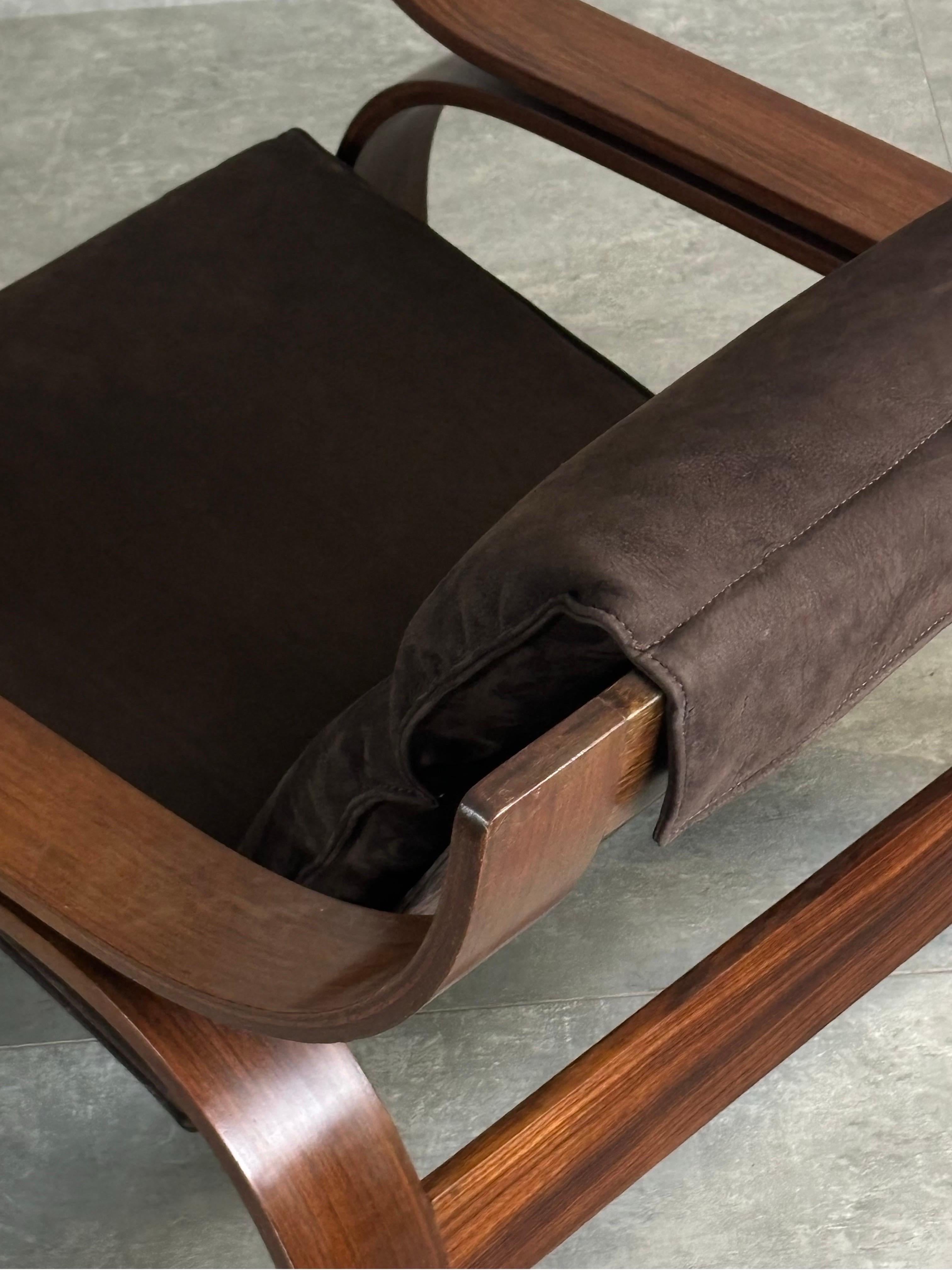 Potrone Woodline di Marco Zanuso per Arflex, Italia, 1960s In Good Condition For Sale In Quarrata, IT