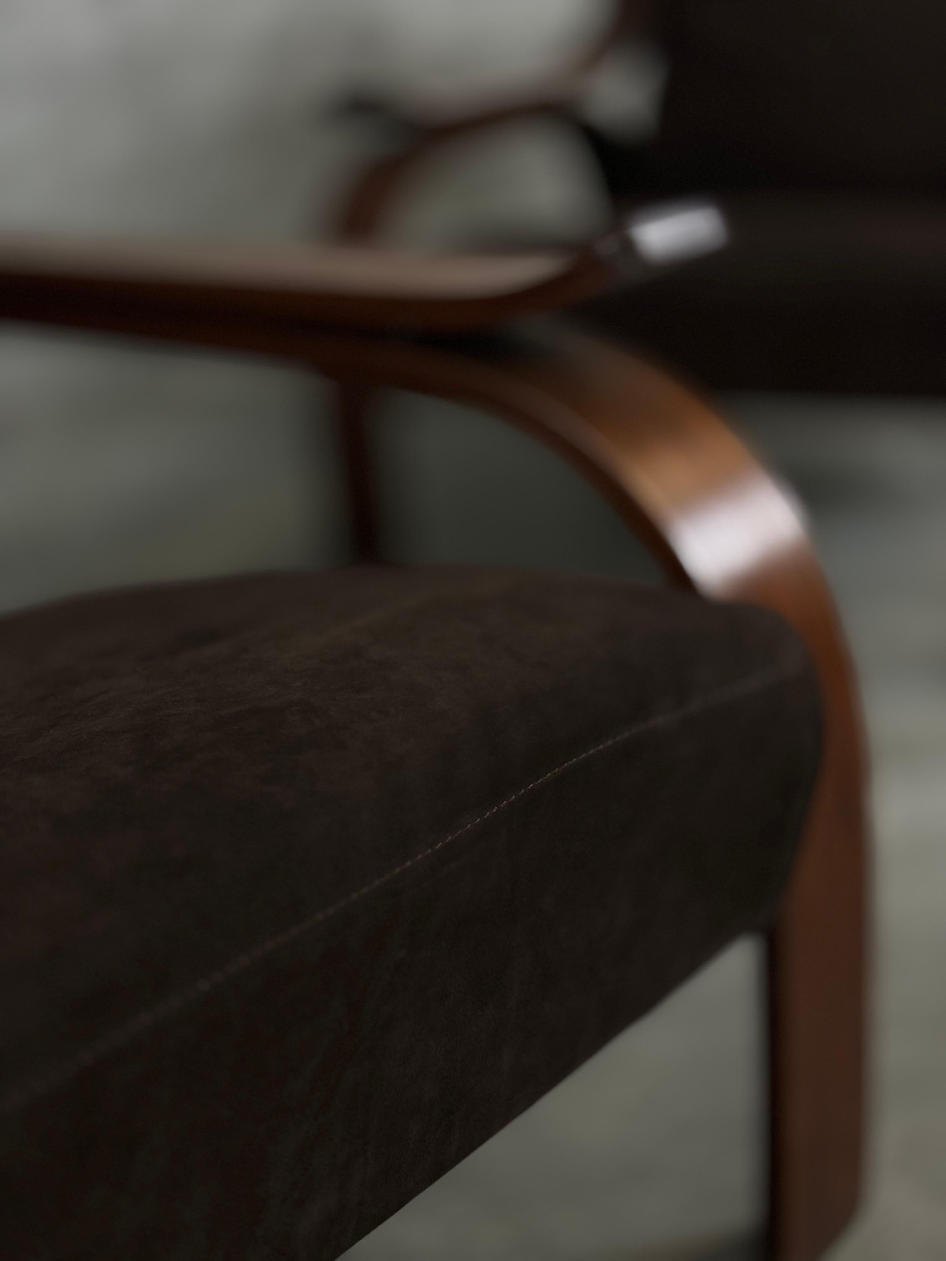 Potrone Woodline di Marco Zanuso per Arflex, Italia, 1960s For Sale 1