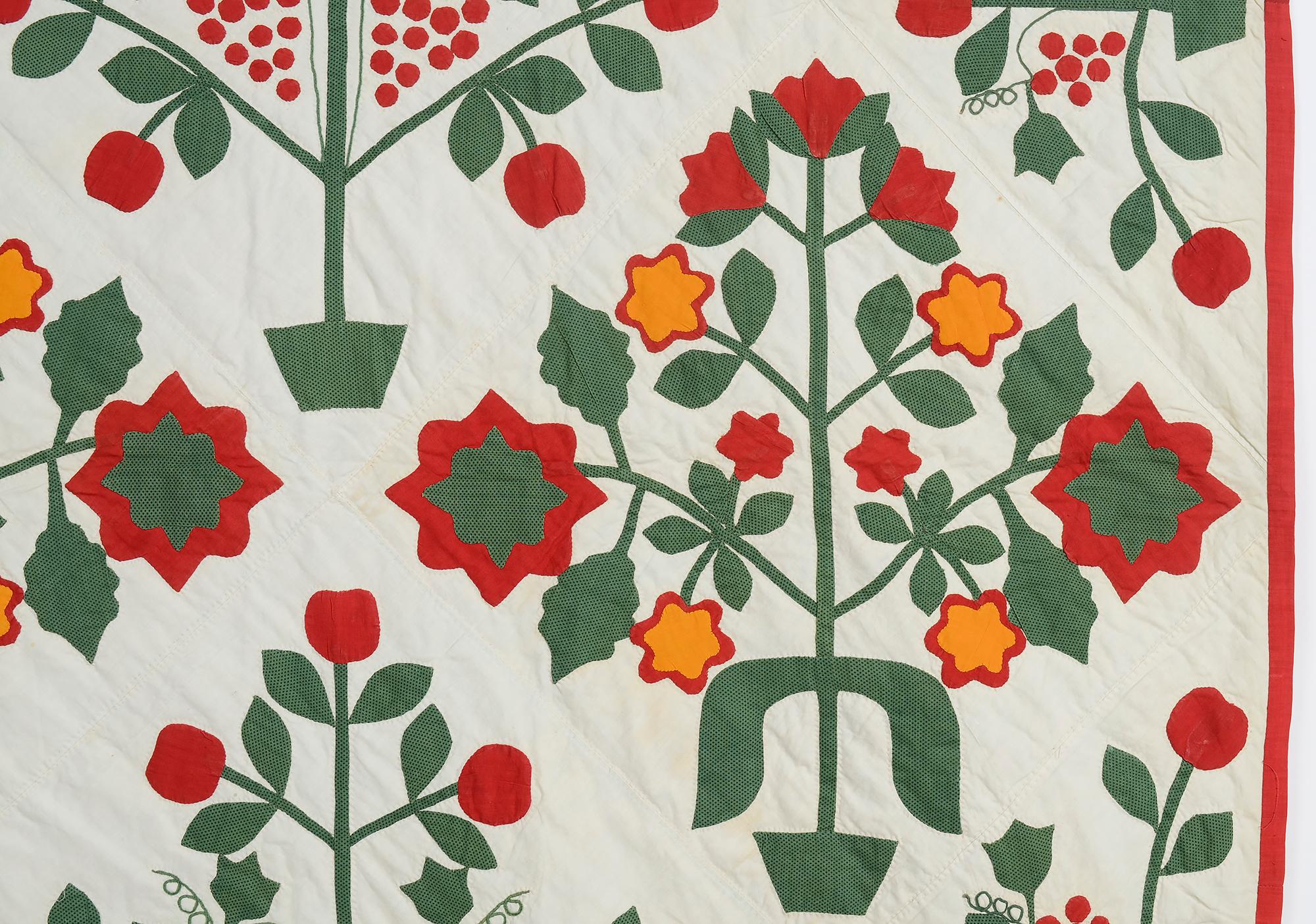 folk flower quilt pattern