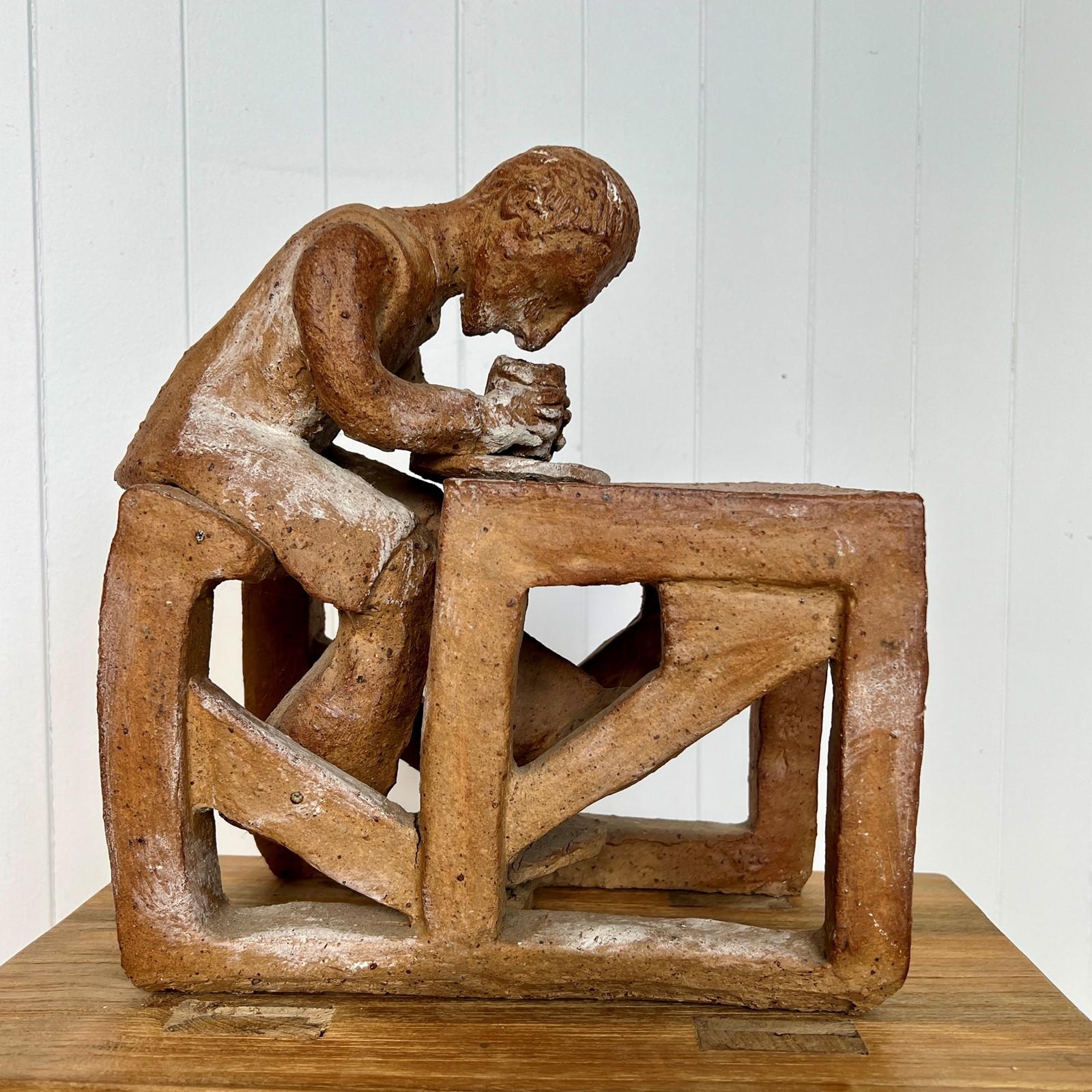 Description : Charmante sculpture en argile 