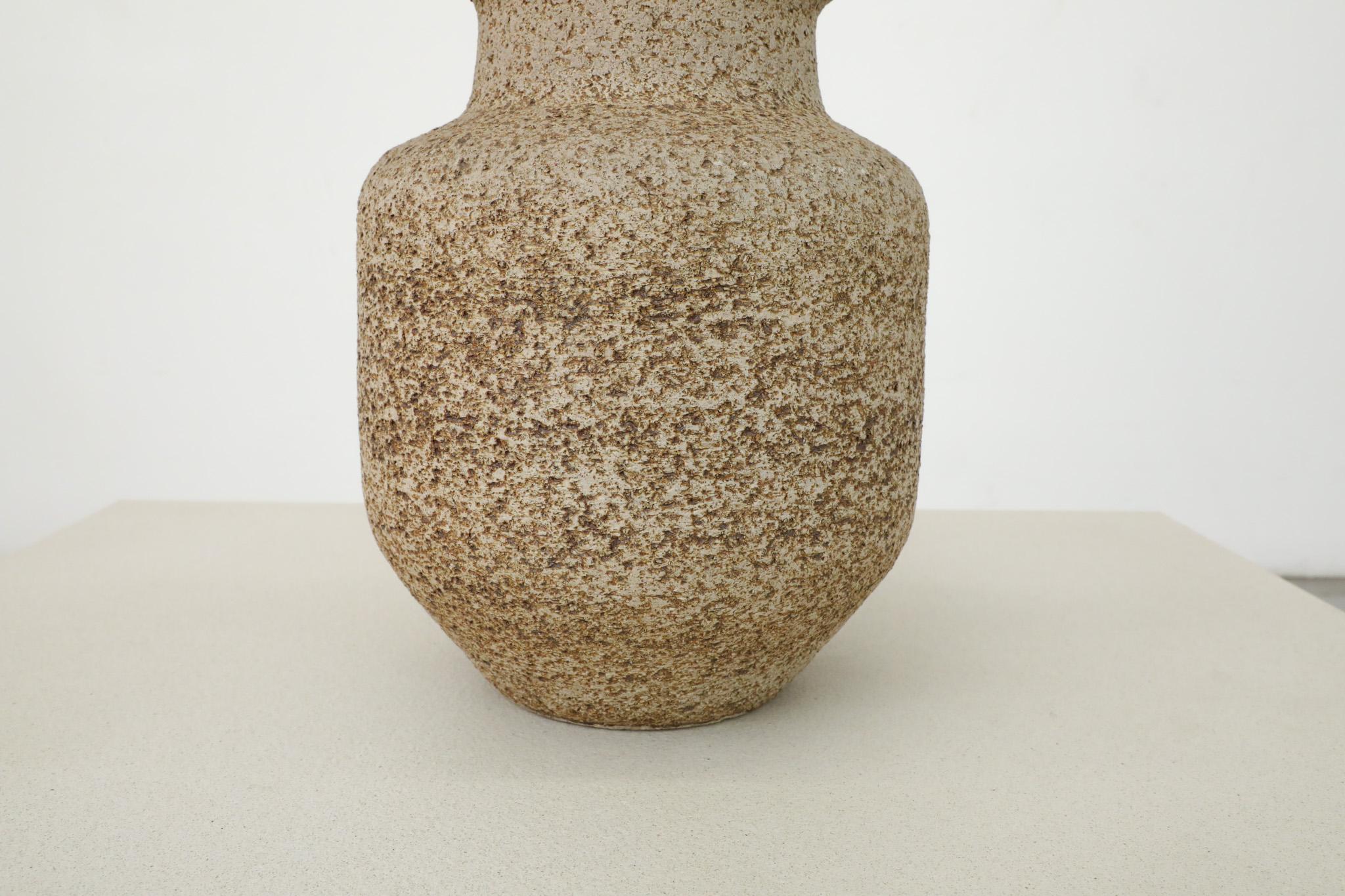 Potterij Jaap Ravelli (attr) Large Tan Mid-Century Dutch Ceramic Jug or Vase For Sale 3