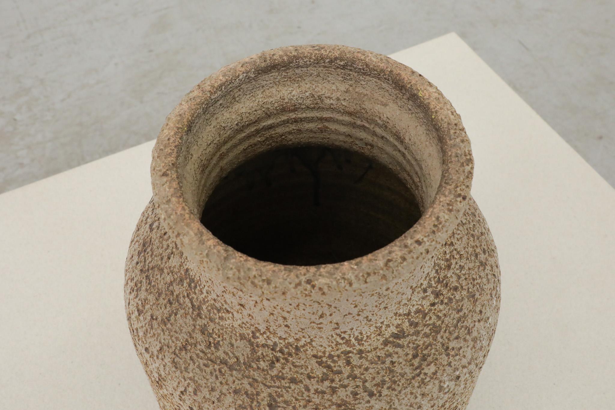 Potterij Jaap Ravelli (attr) Großer brauner niederländischer Keramikkrug oder Vase aus der Mitte des Jahrhunderts im Angebot 3
