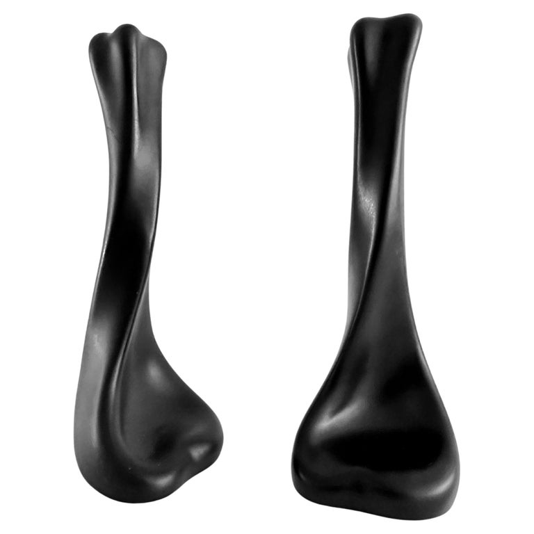Pottery "Bone" Series Candlesticks Designed by Elsa Peretti for Tiffany
