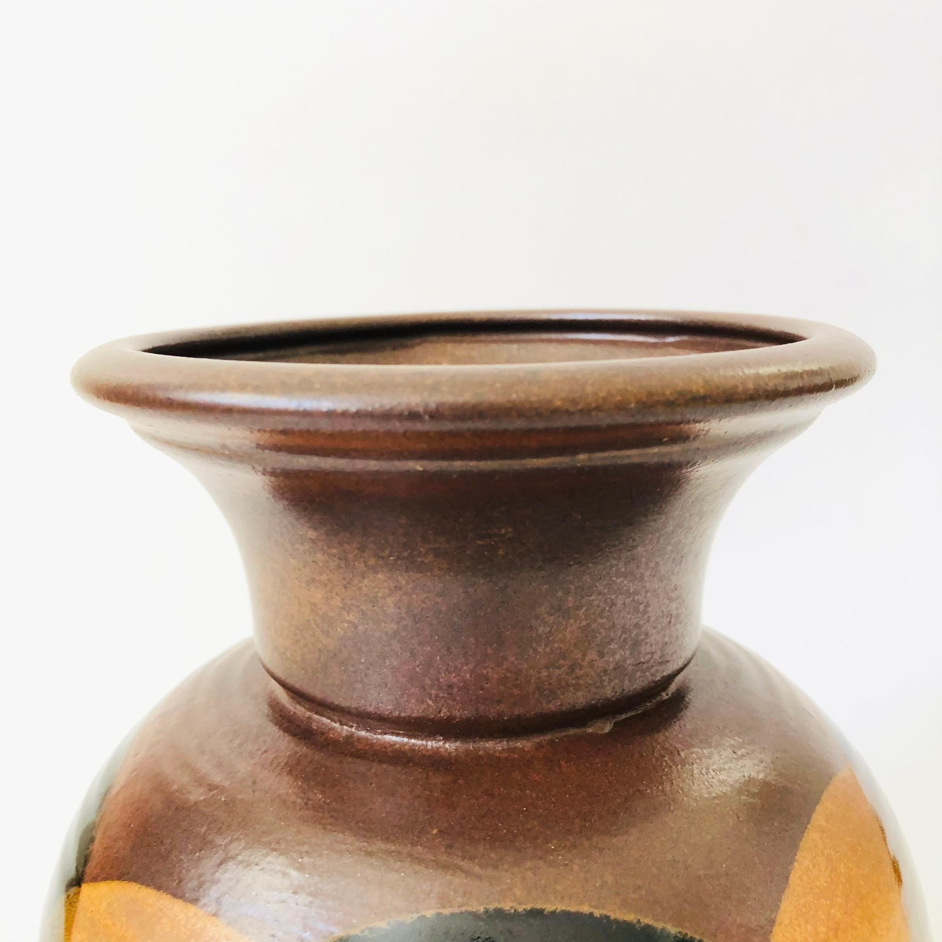 Mid-Century Modern Pottery Craft Vase For Sale