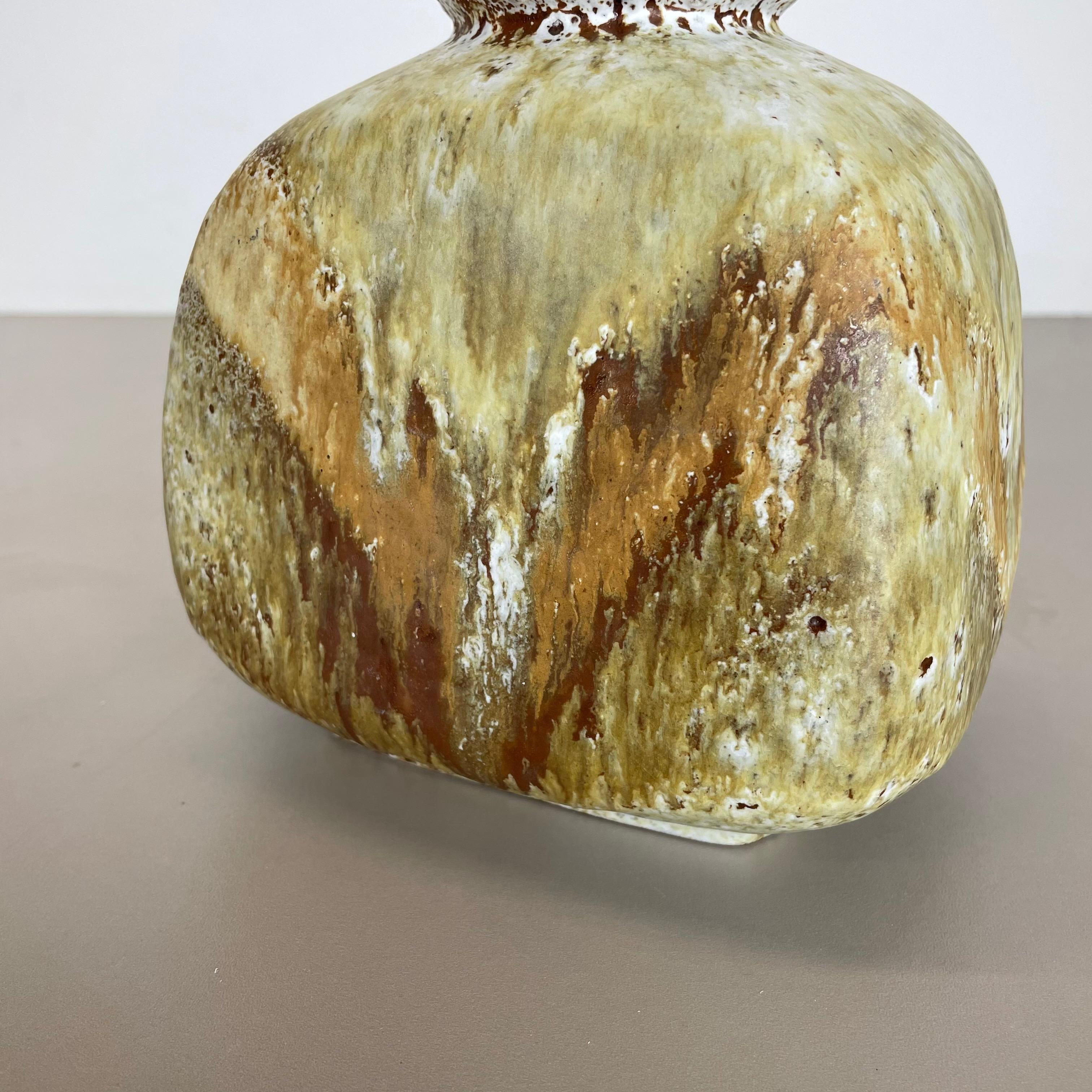 Vase en poterie lave grasse multicolore « 814 » fabriqué par Ruscha, 1970 en vente 4