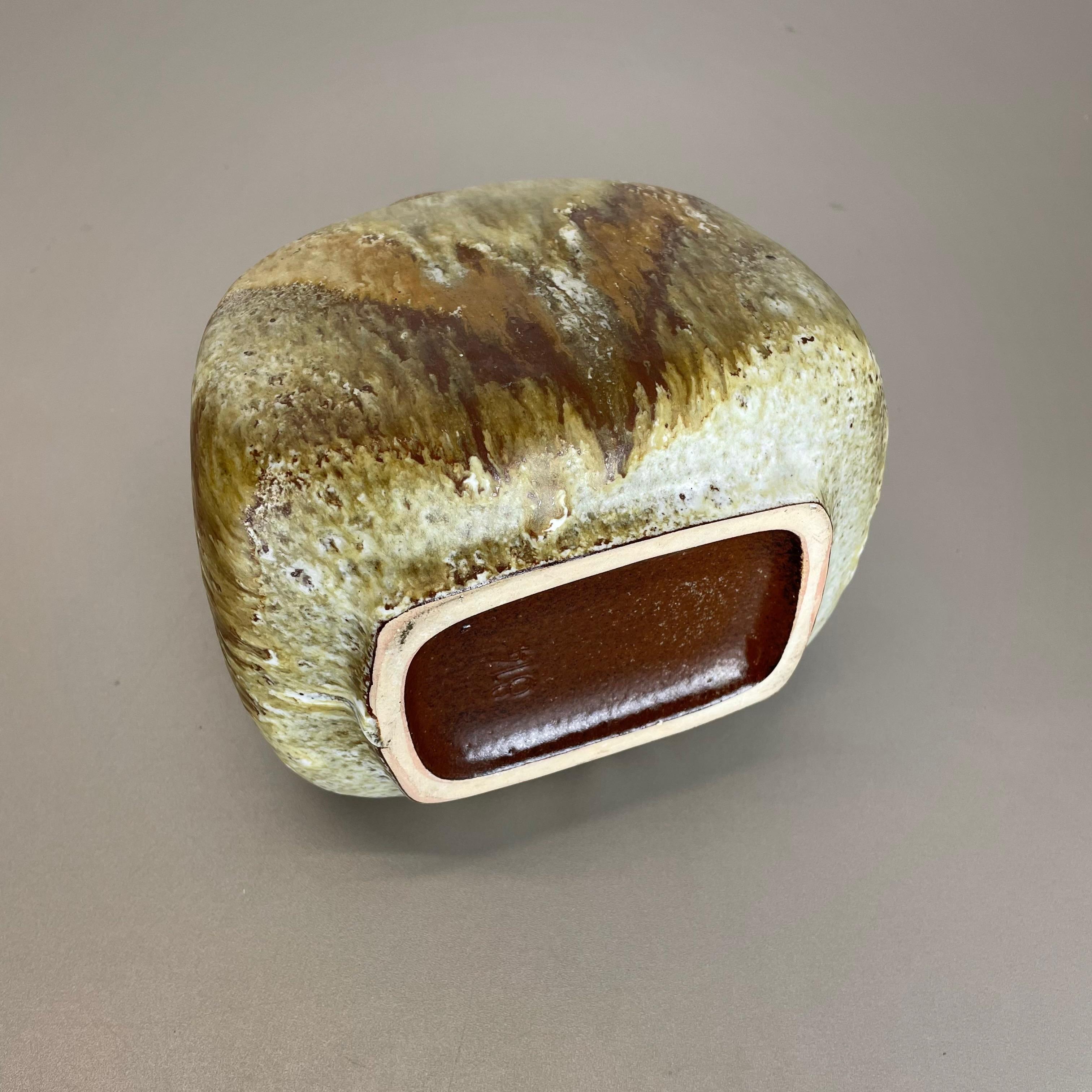 Keramik Fat Lava Mehrfarbige Vase „814“ von Ruscha, 1970er Jahre im Angebot 8