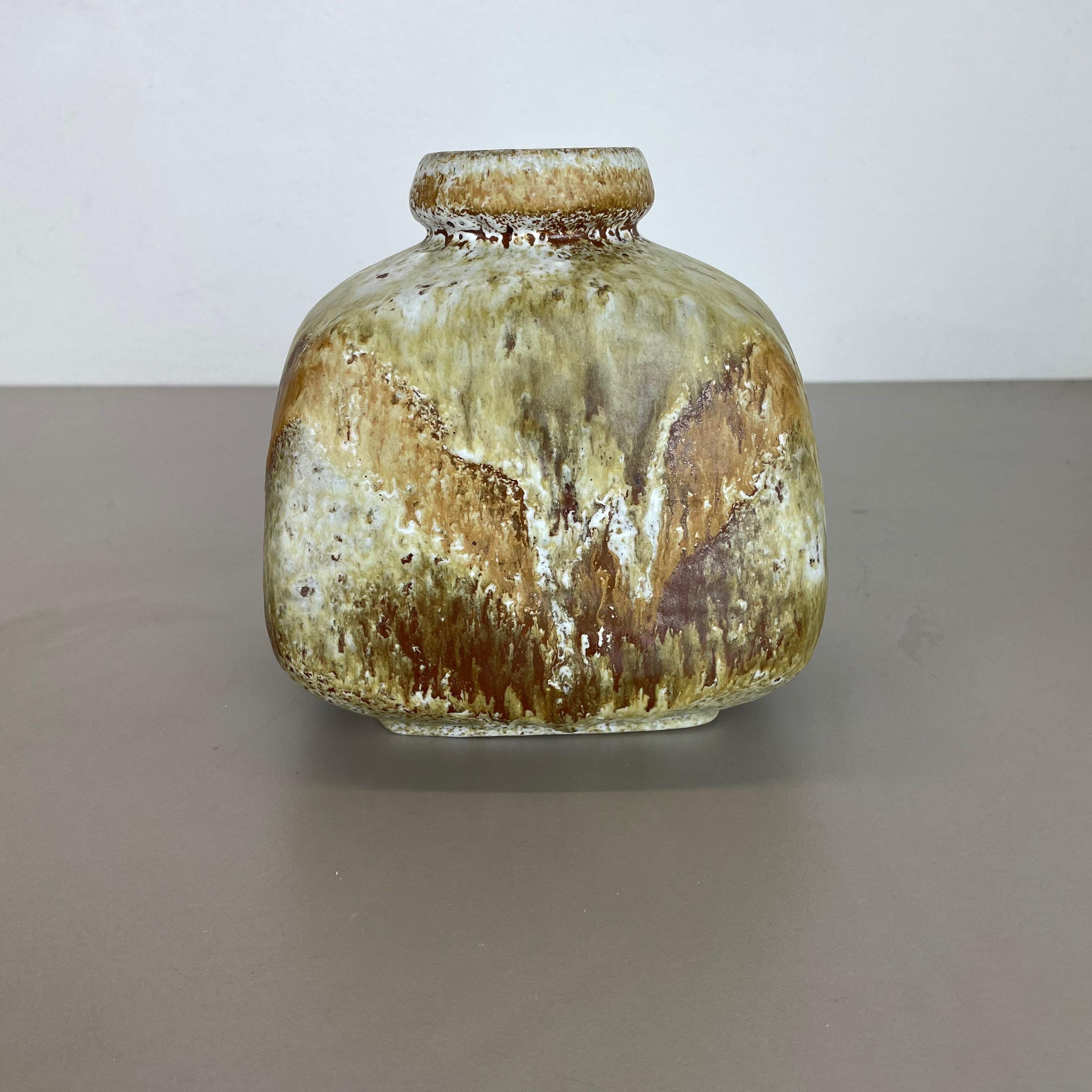 Allemand Vase en poterie lave grasse multicolore « 814 » fabriqué par Ruscha, 1970 en vente