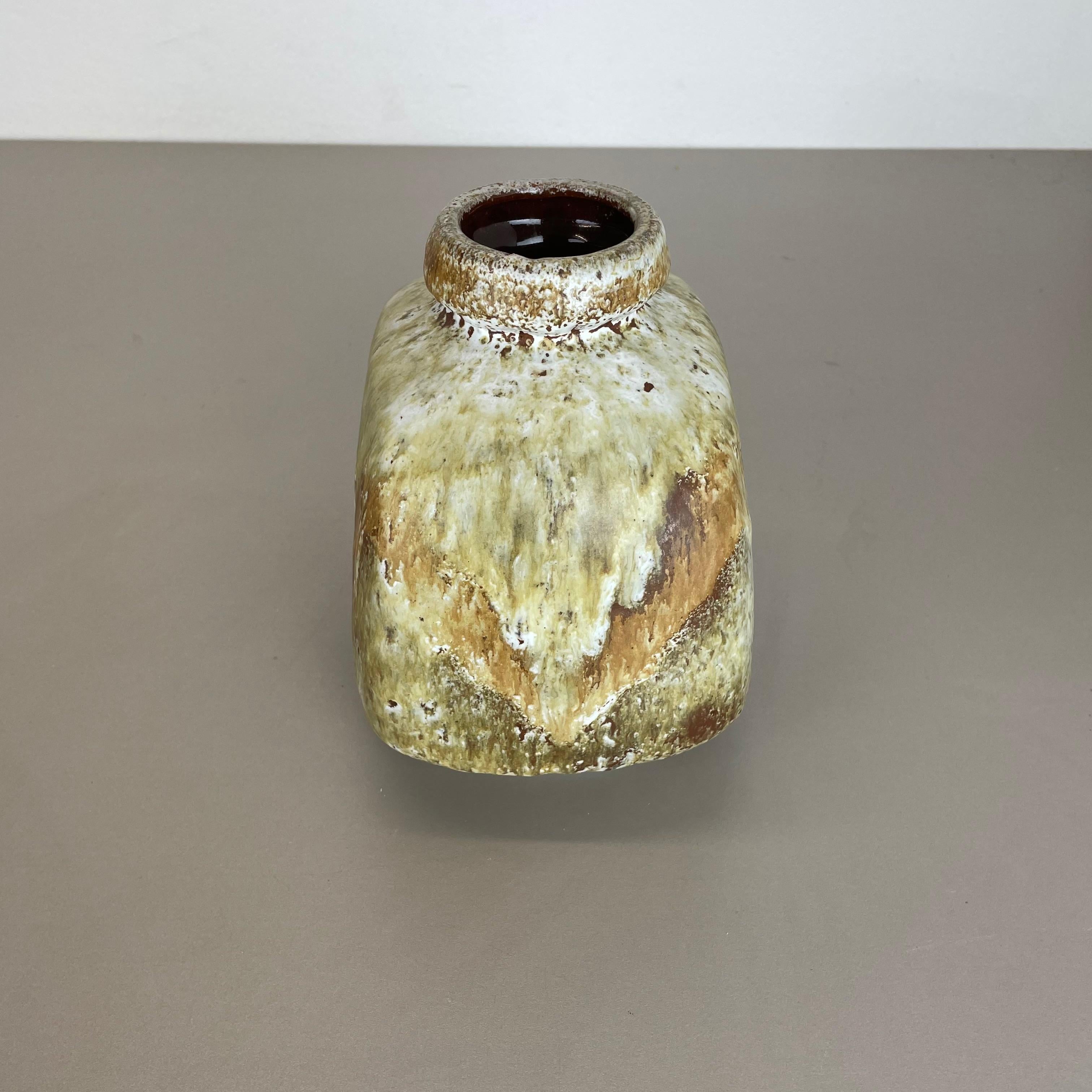 Vase en poterie lave grasse multicolore « 814 » fabriqué par Ruscha, 1970 Bon état - En vente à Kirchlengern, DE