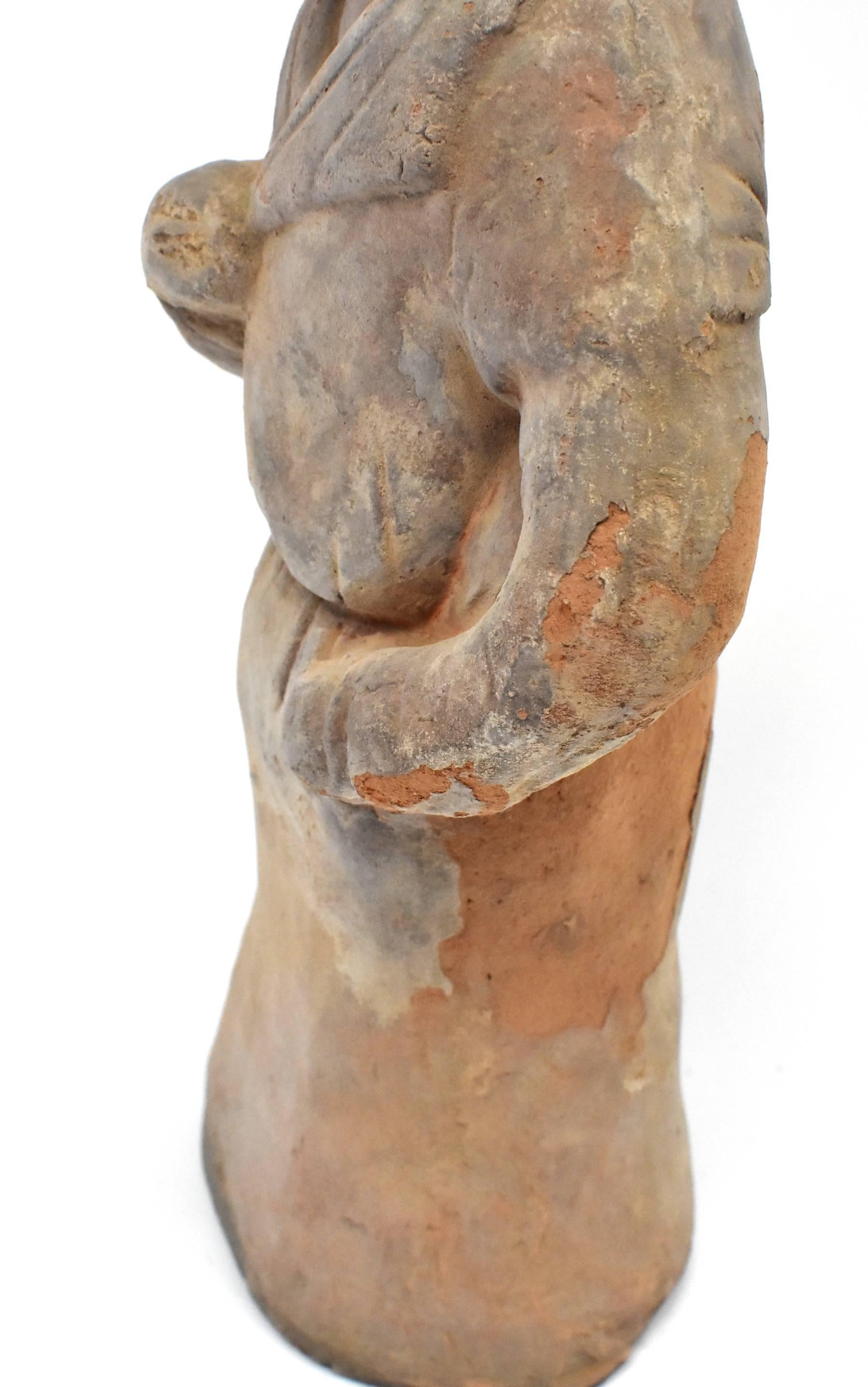 Terracotta Chef Figure in Han Style For Sale 5