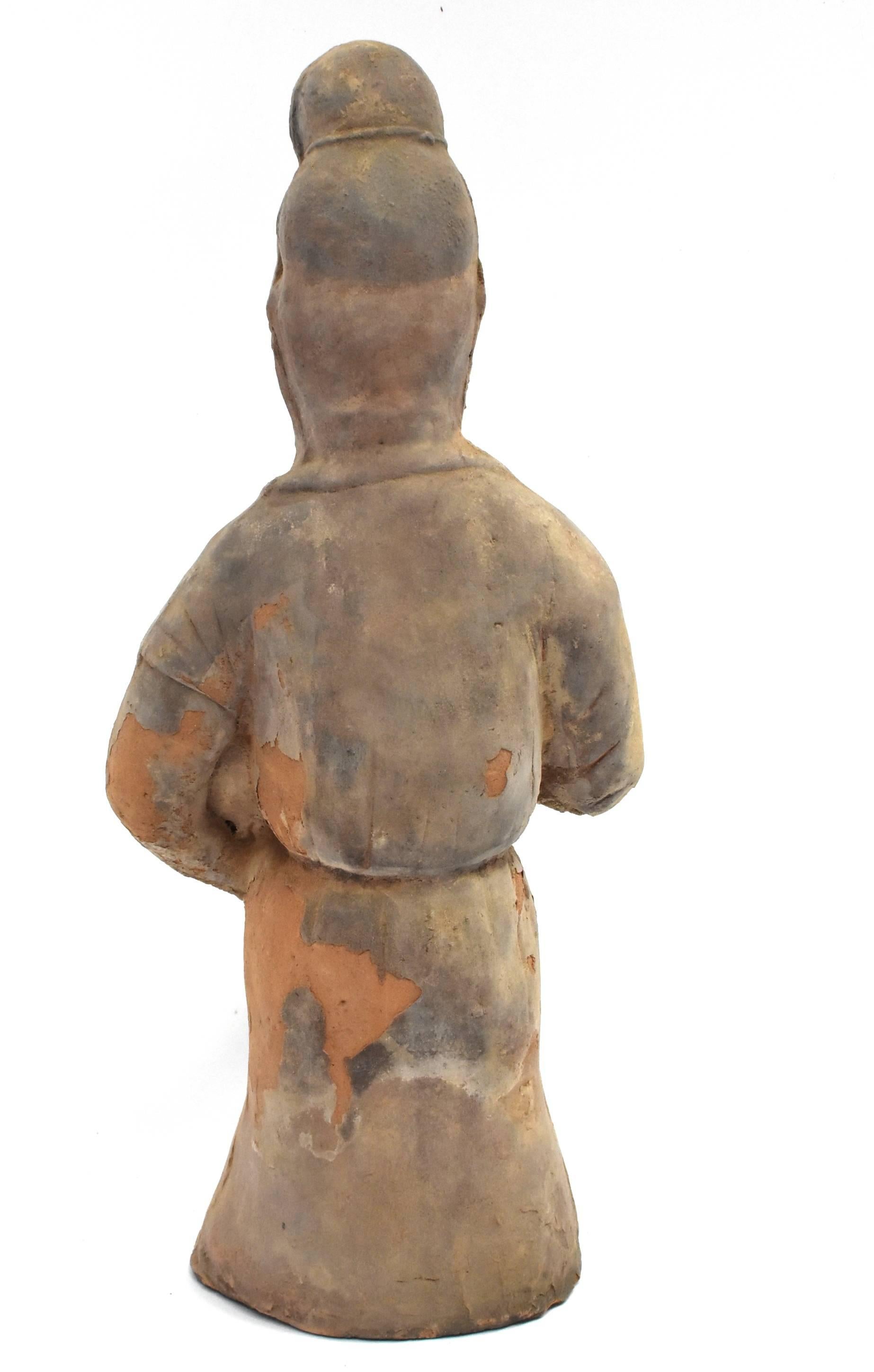 Terracotta Chef Figure in Han Style For Sale 5
