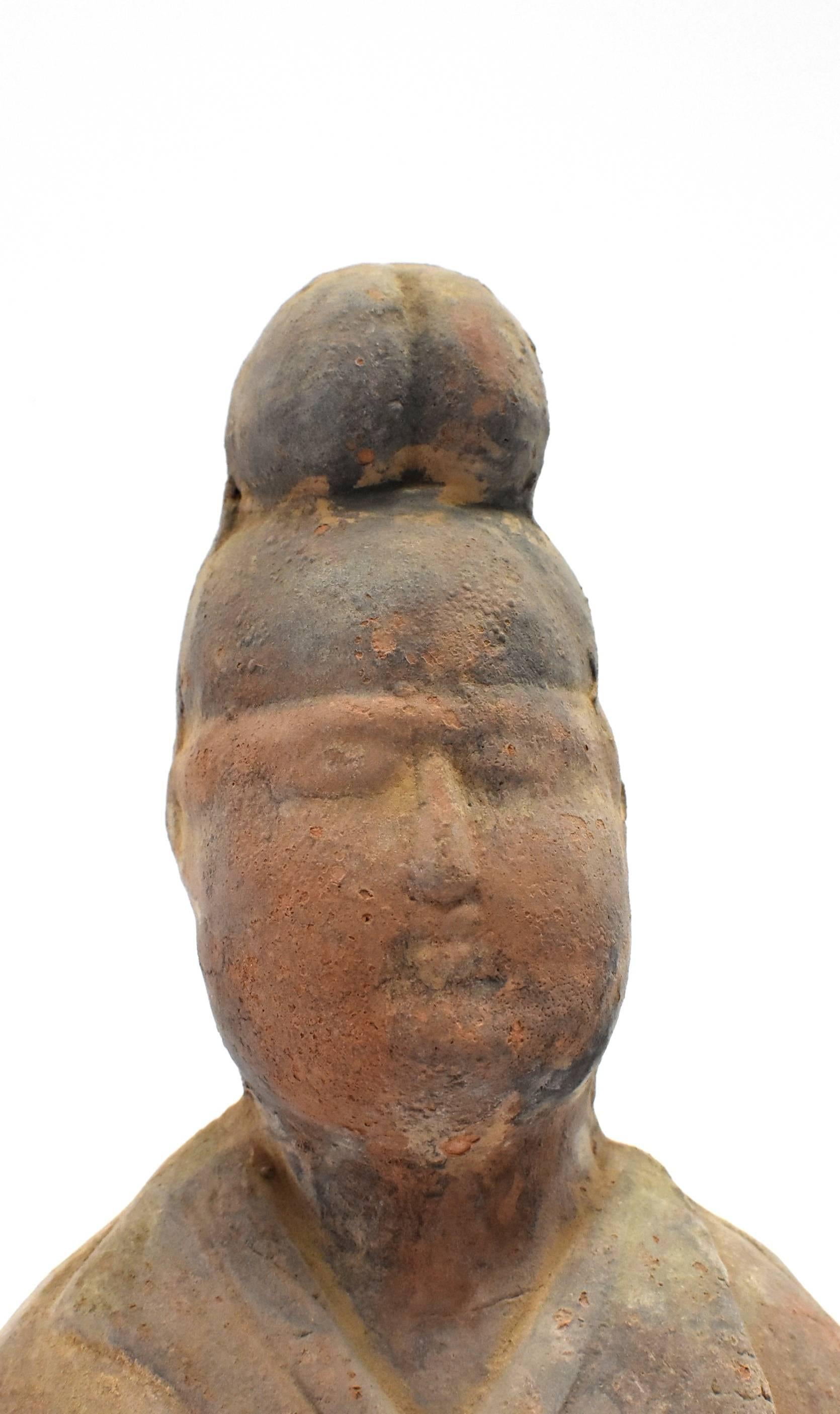 Terracotta Chef Figure in Han Style For Sale 8