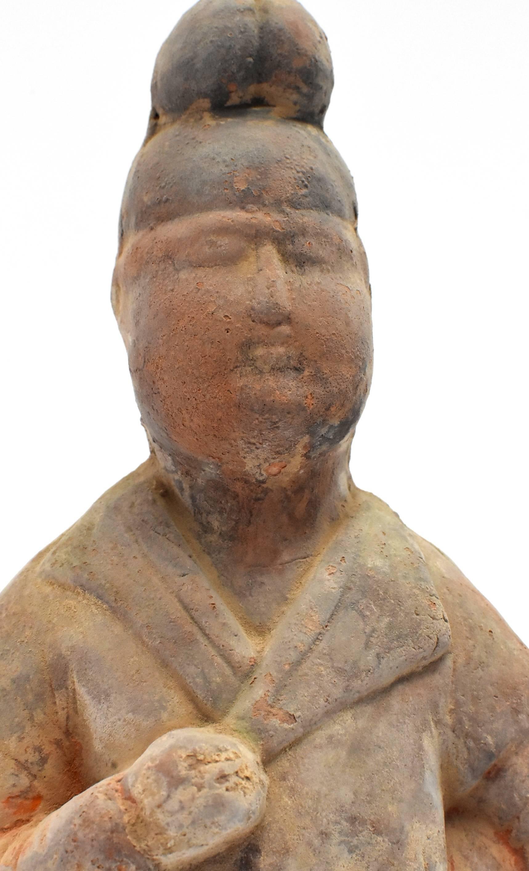 Terracotta Figure of a Cook Han Style For Sale 8