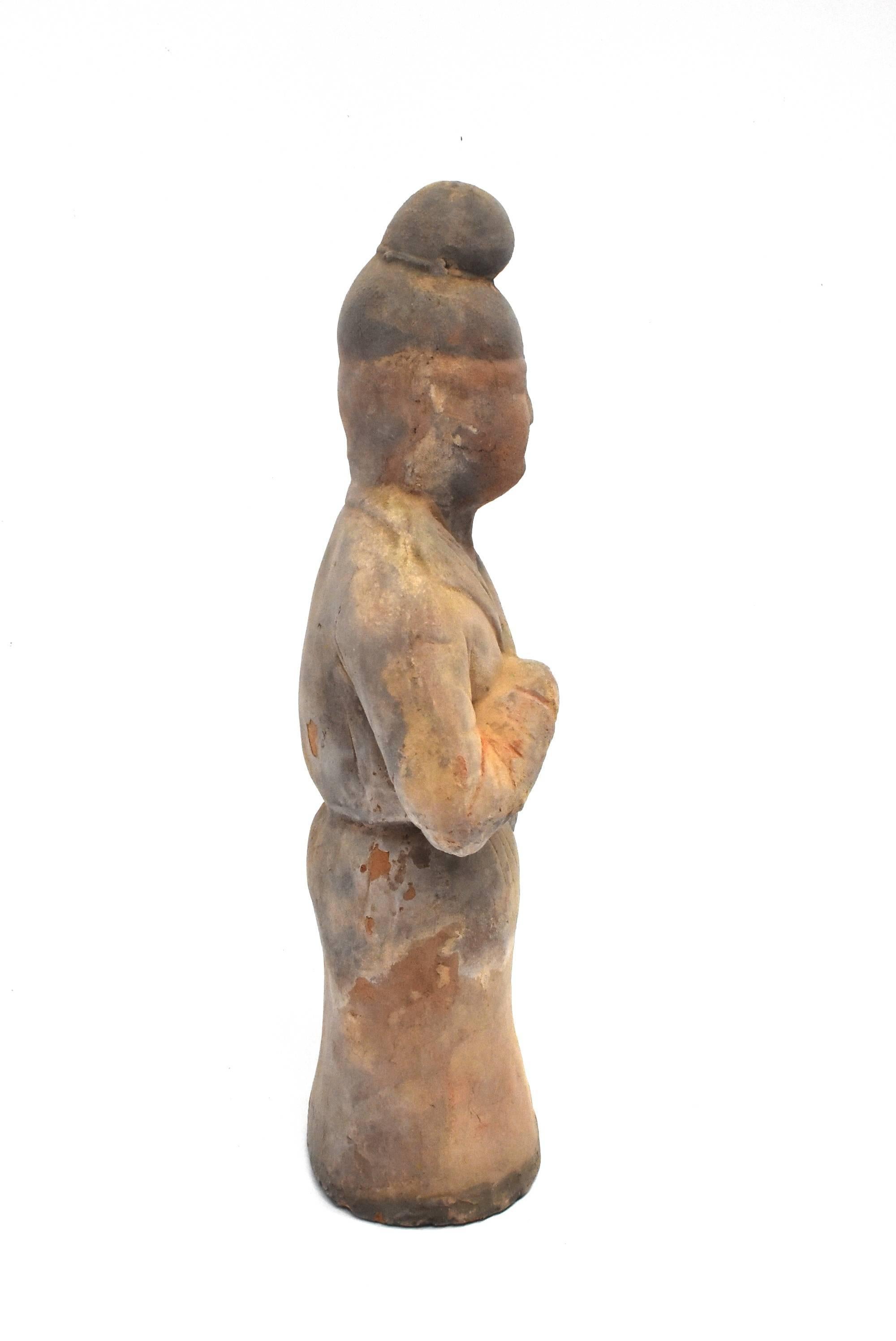 Terracotta Chef Figure in Han Style For Sale 10