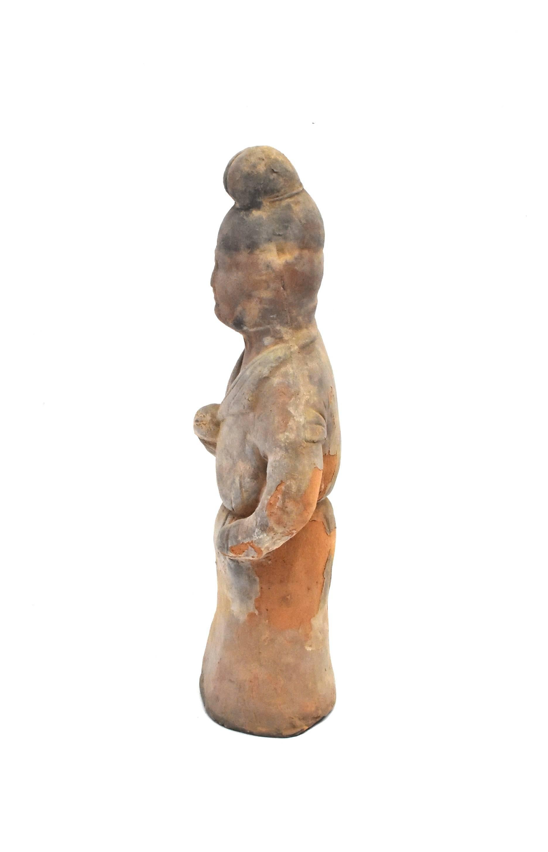 Terracotta Chef Figure in Han Style For Sale 10