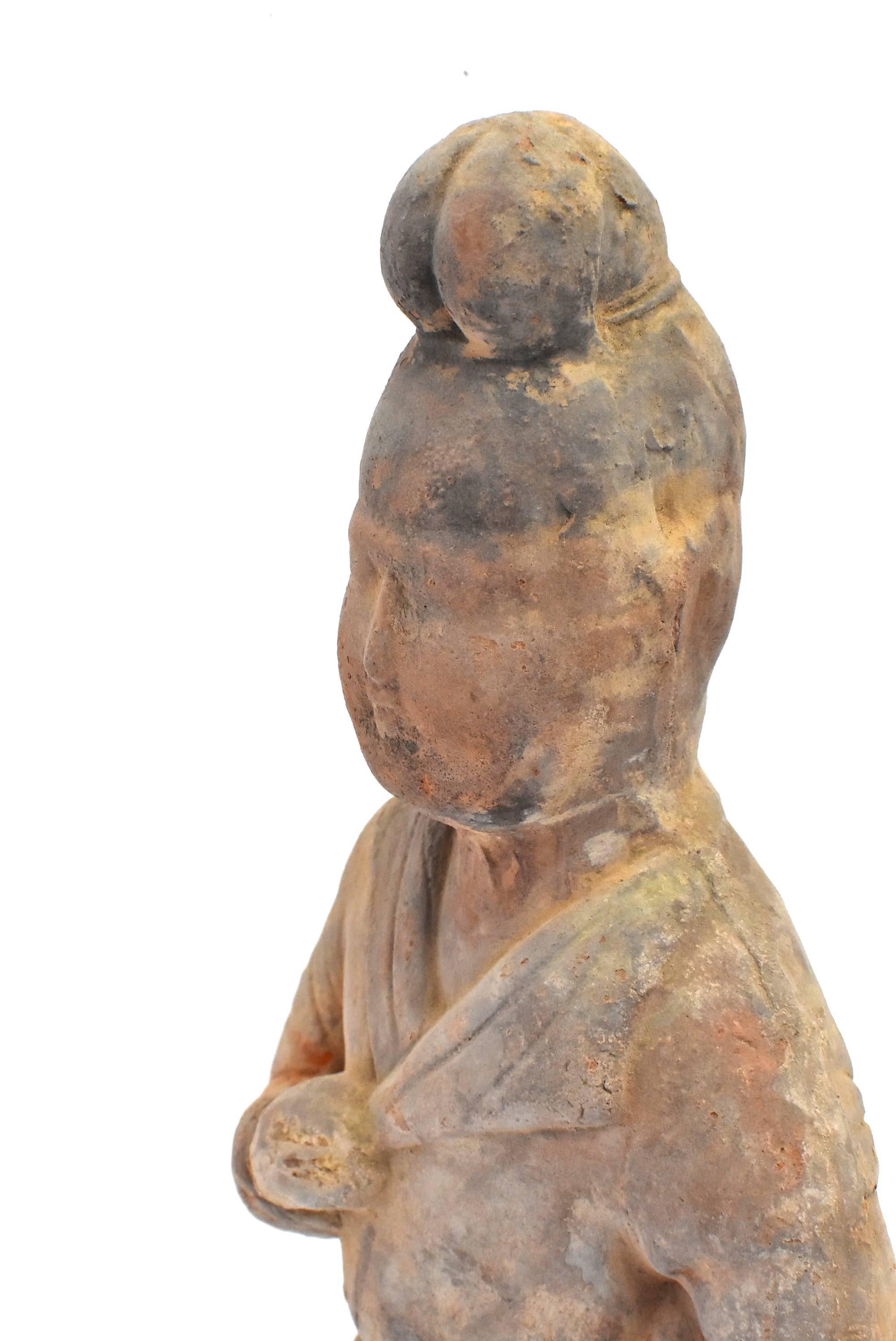 Terracotta Chef Figure in Han Style For Sale 12