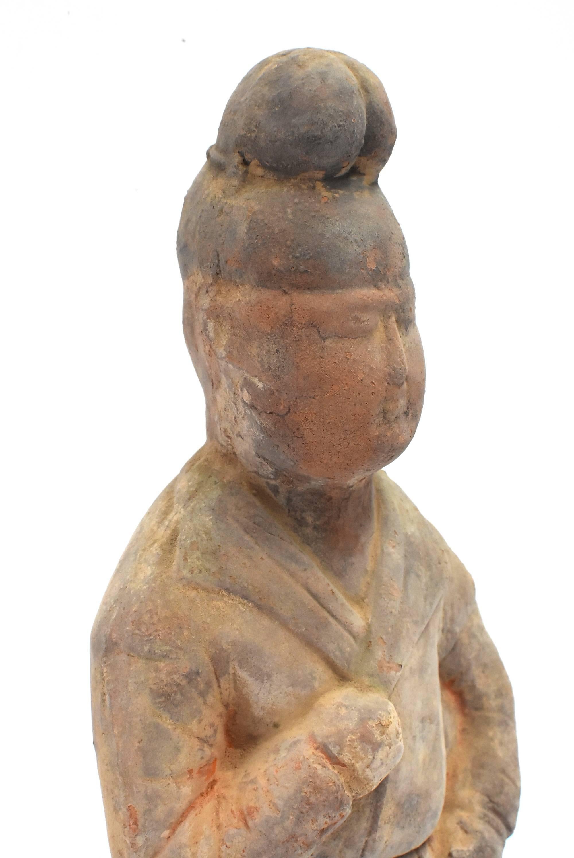 Terracotta Chef Figure in Han Style For Sale 12