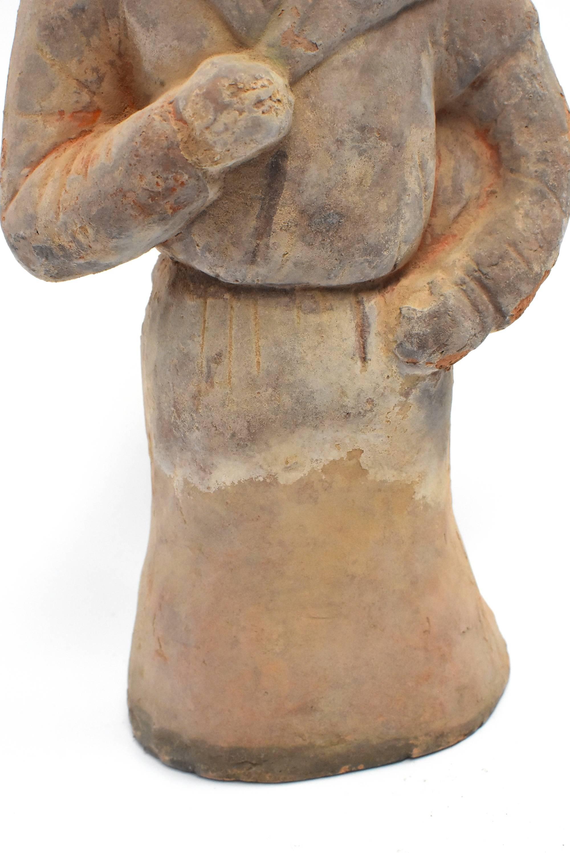 Terracotta Chef Figure in Han Style For Sale 14
