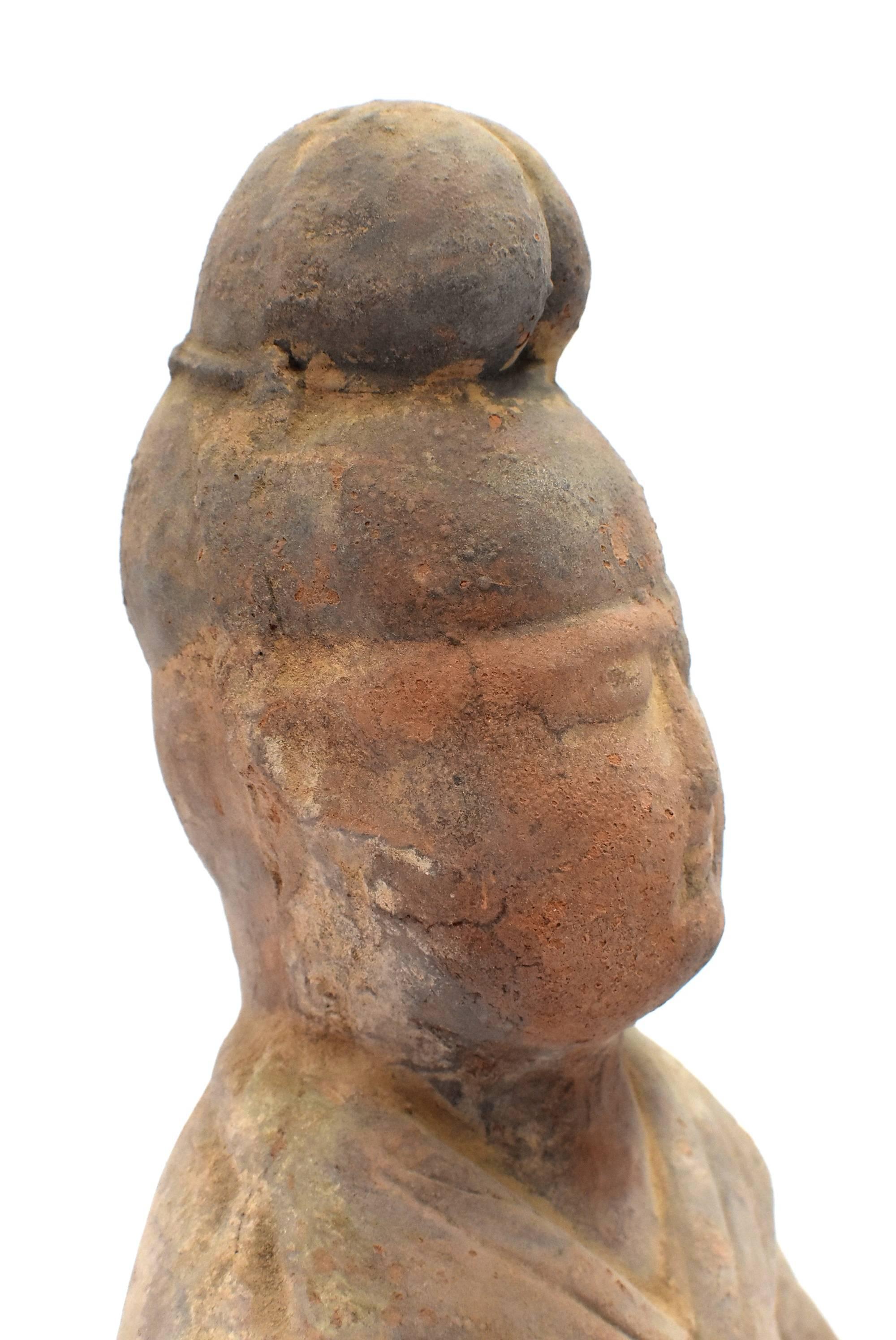 Terracotta Chef Figure in Han Style For Sale 3