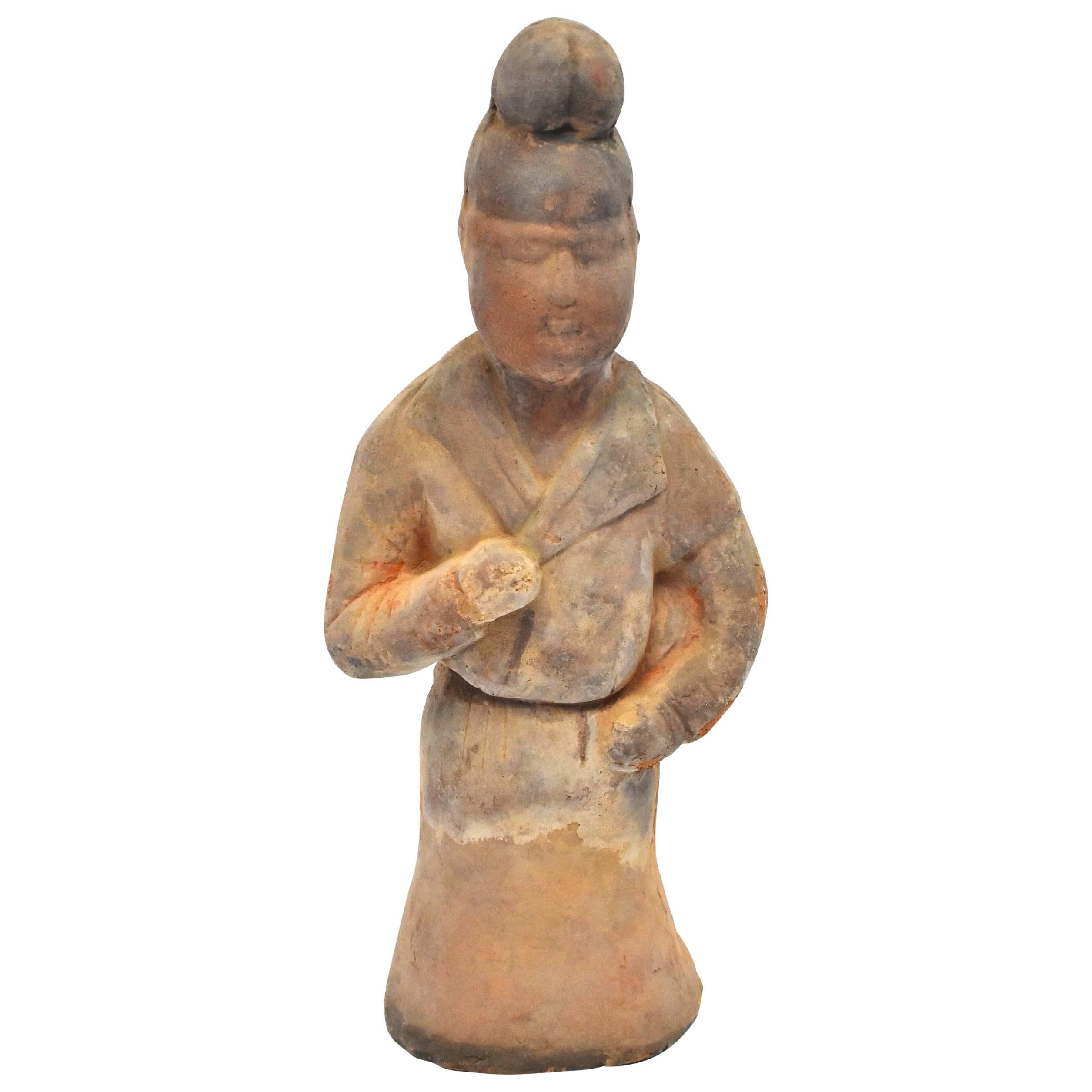 Terracotta Chef Figure in Han Style For Sale