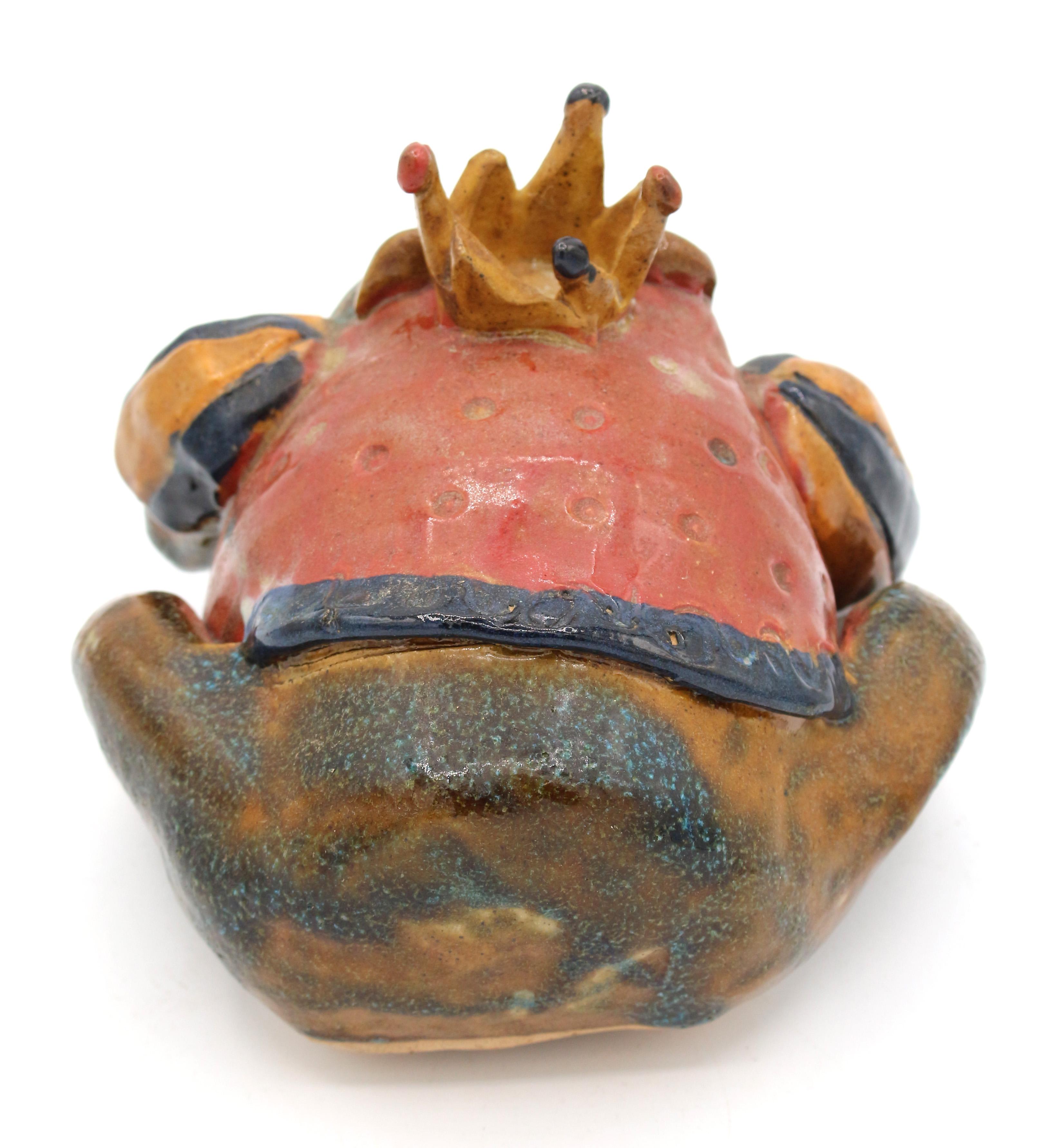 Töpferwaren „Frog King“ von Crystal King im Zustand „Gut“ im Angebot in Chapel Hill, NC