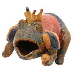 Used Pottery "Frog King" by Crystal King