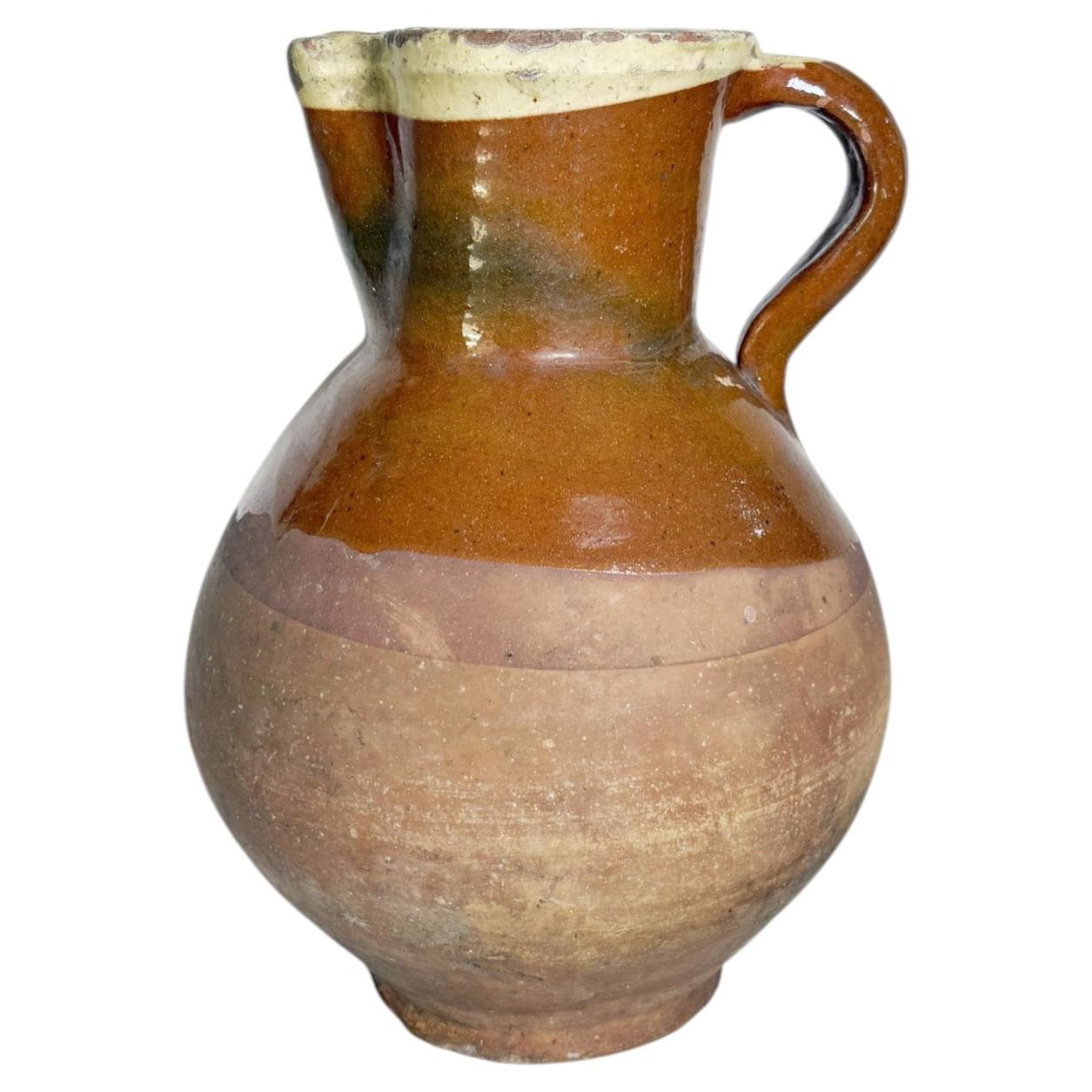 Glazed pottery jar, France, 1960 For Sale