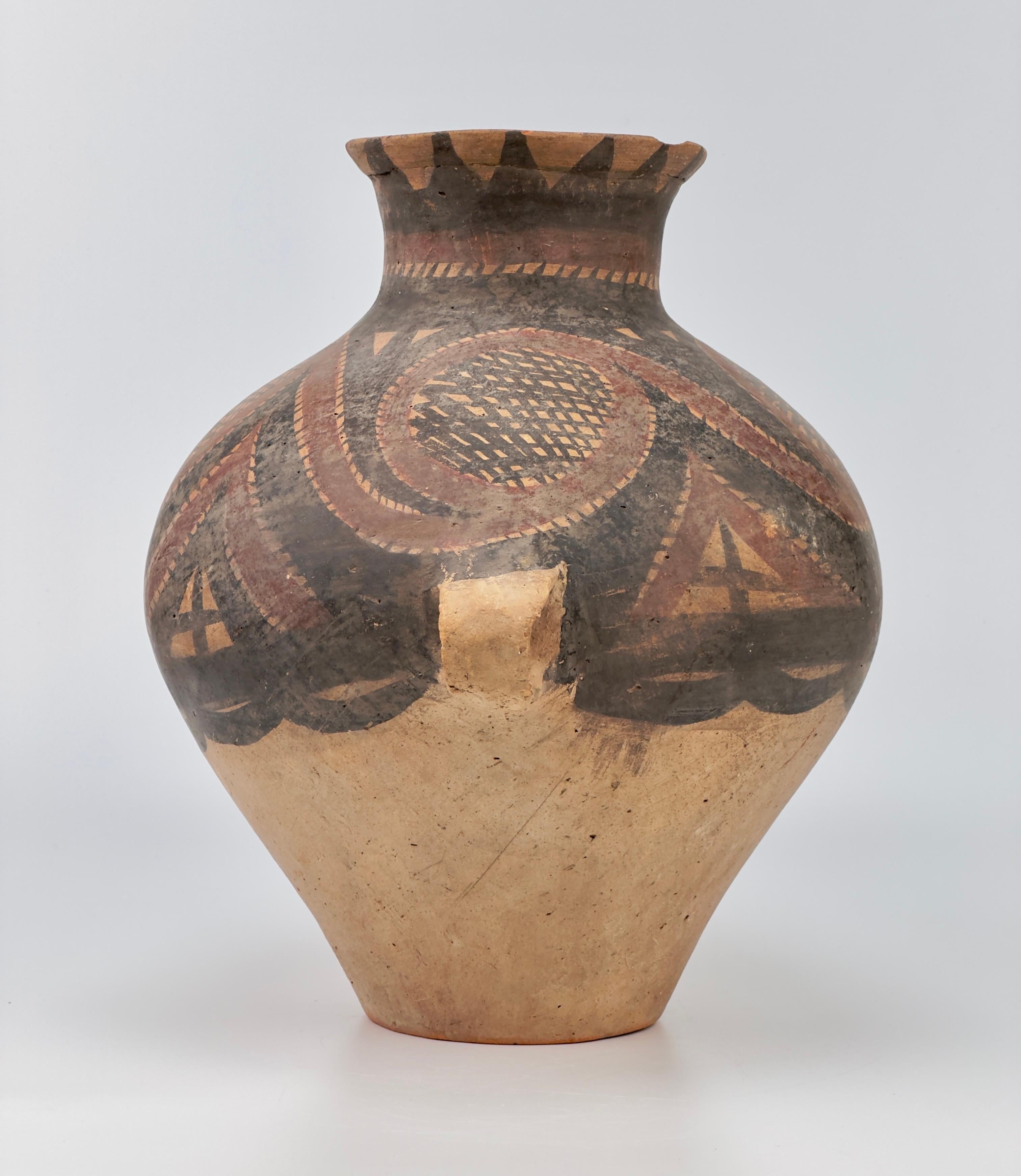 Chinese Pottery jar, Neolithic period, Majiayao culture