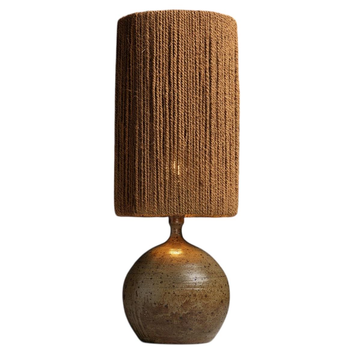 Pottery Jug Lamp, France circa 1950