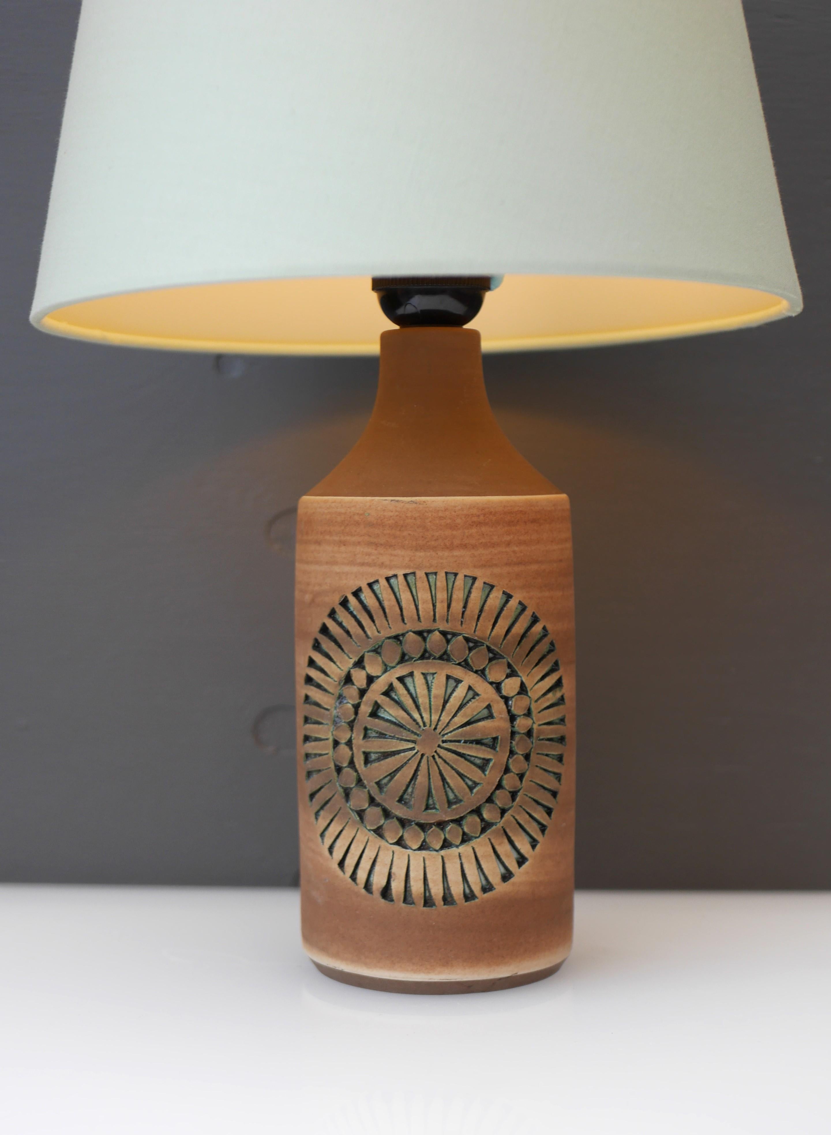 Fait main Pied de lampe en poterie par Anagrius pour Alingsås, Suède en vente