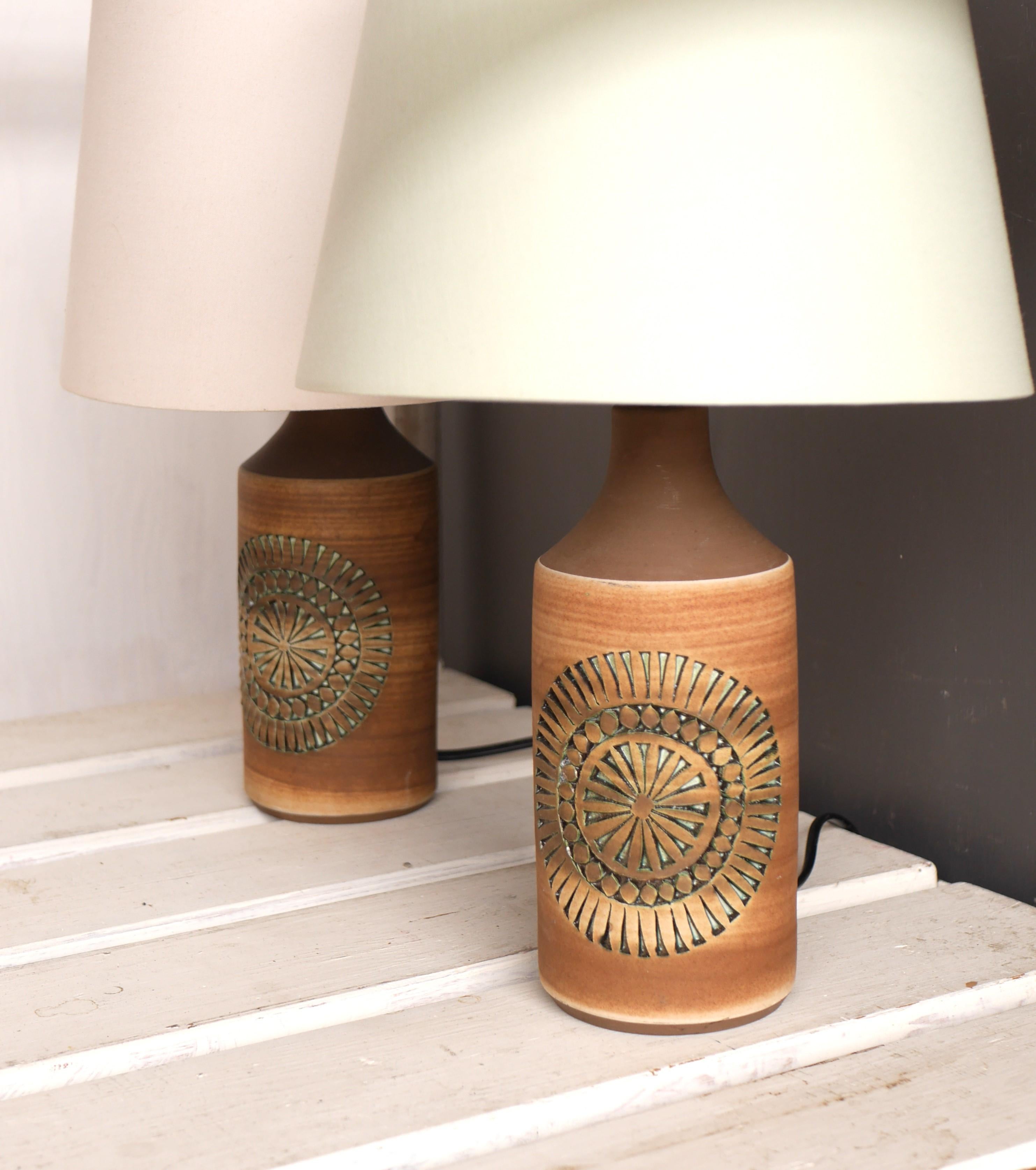 Swedish Pottery Lamps by Anagrius for Alingsås, Sweden