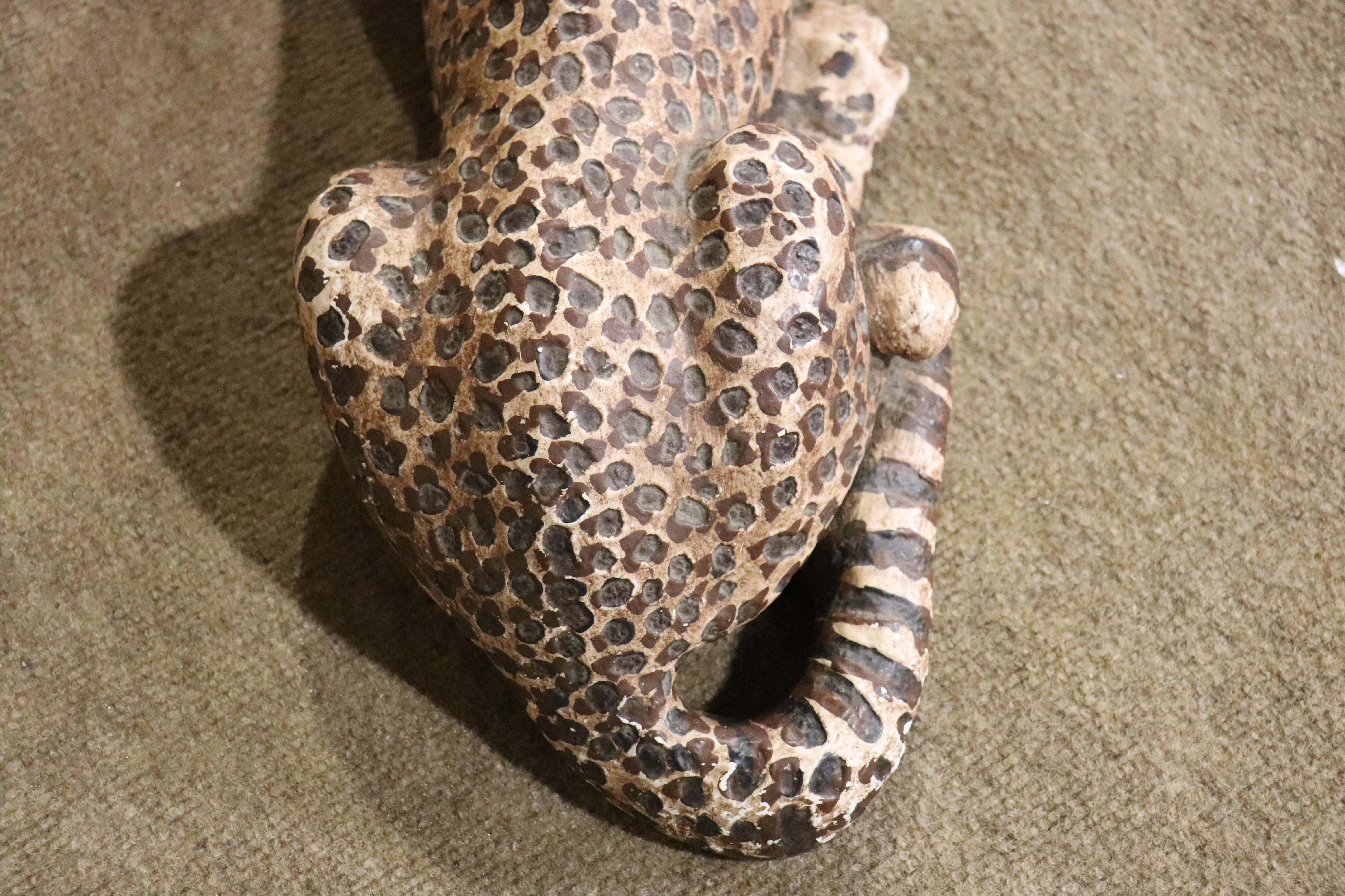 Pottery Leopard Sculpture 1