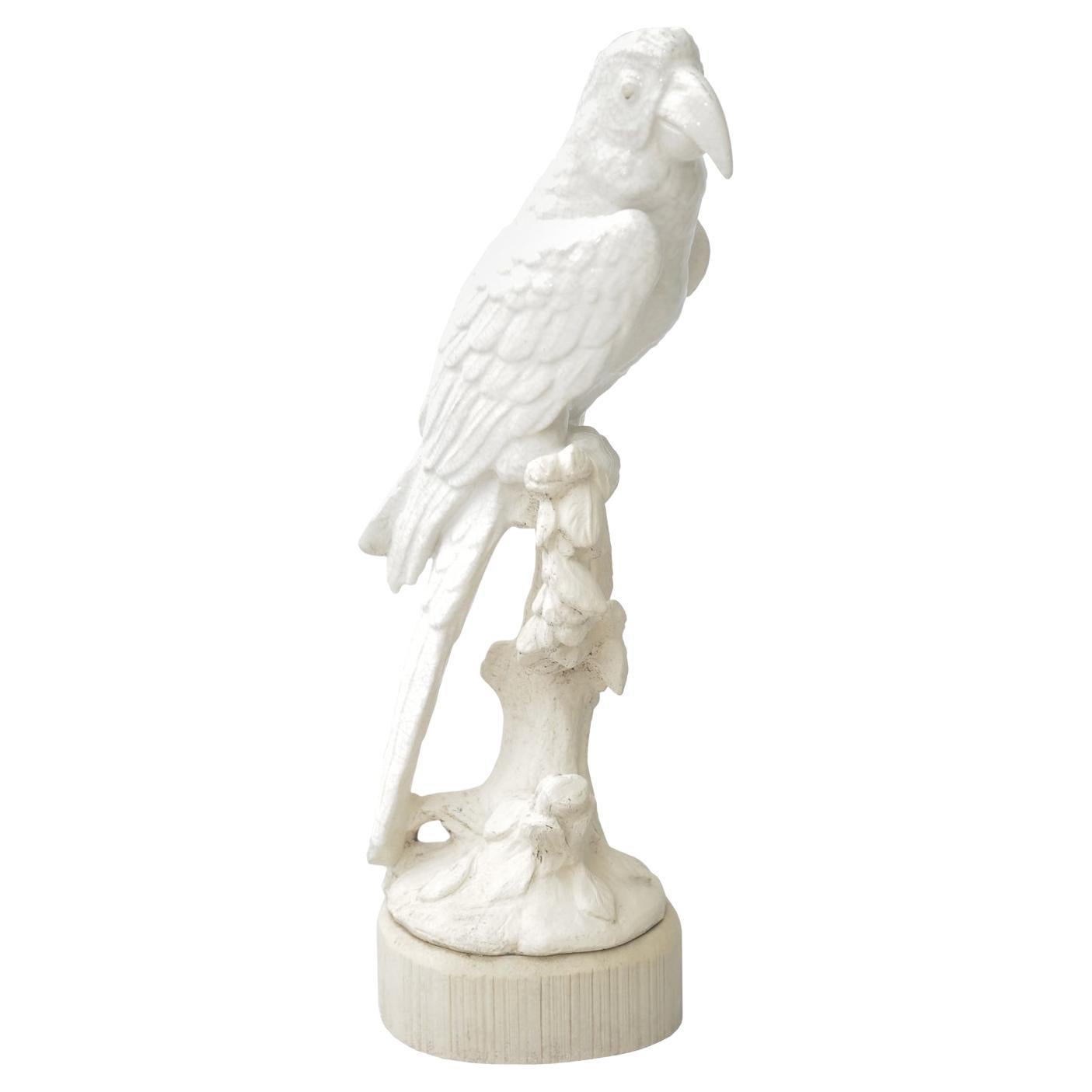Pottery Parrot Sculpture For Sale