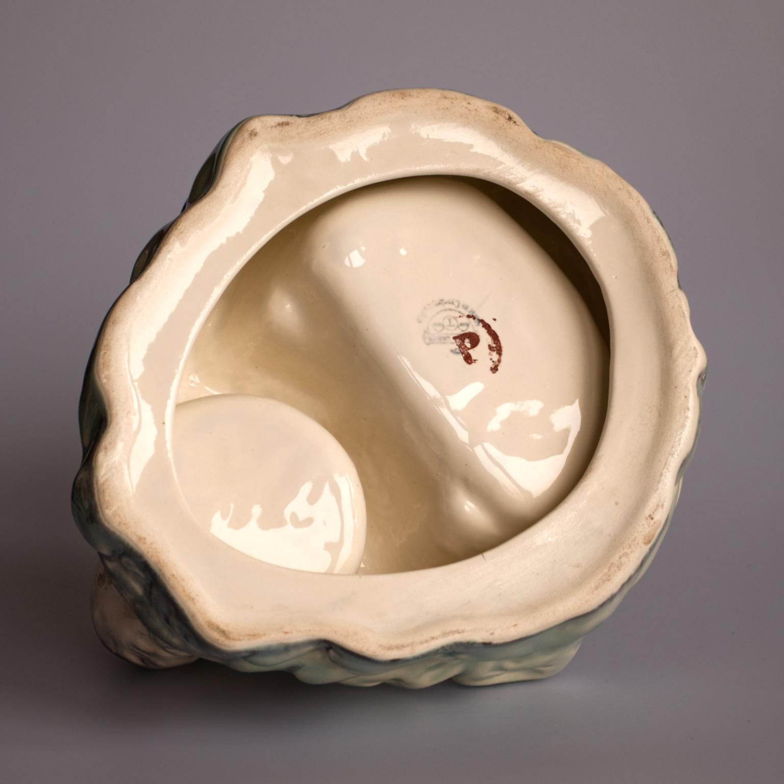 Pottery Polar Bear Bowl or Ashtray from Ditmar Urbach Czechoslovakia, 1930s 1