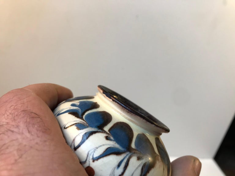 Pottery Potpourri Vase by Herman A. Kähler for Kähler, Denmark, 1920s