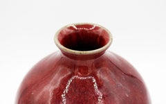 Pottery Sang De Boeuf Glaze Vase by Travis Owen in 2013