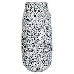 Keramik Super Weiß Farbe Fett Lava Mehrfarbige Vase Scheurich Deutschland WGP, 1970