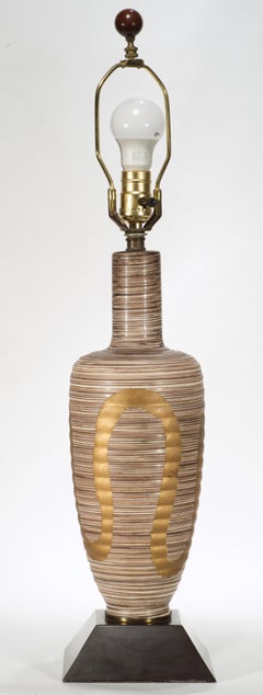 Pottery Table Lamp attrb. to Lee Rosen for Design Technics, 1950s