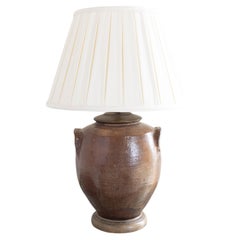 Pottery Tischlampe mit neuem Schirm