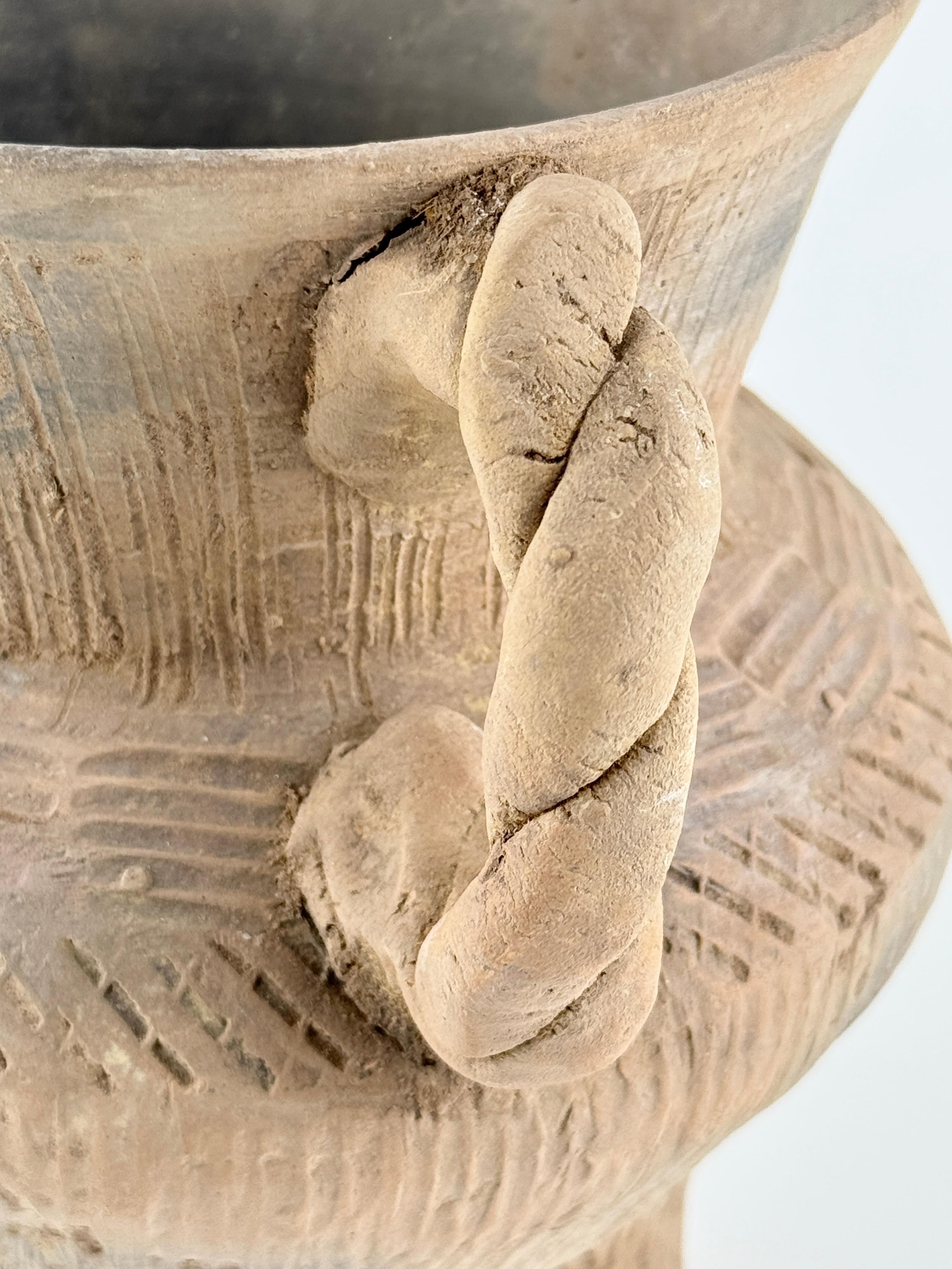 Pottery Tripod Vessel, Neolithic Period For Sale 4