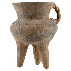 Antique Pottery Tripod Vessel, Neolithic Period