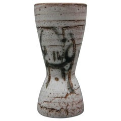 Vintage Pottery Vase by Harsa Studio, Israel